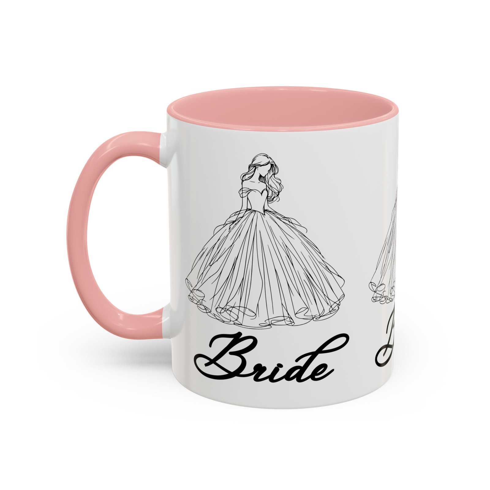 bride mug | elegant wedding dress design | bridal shower gift & keepsake