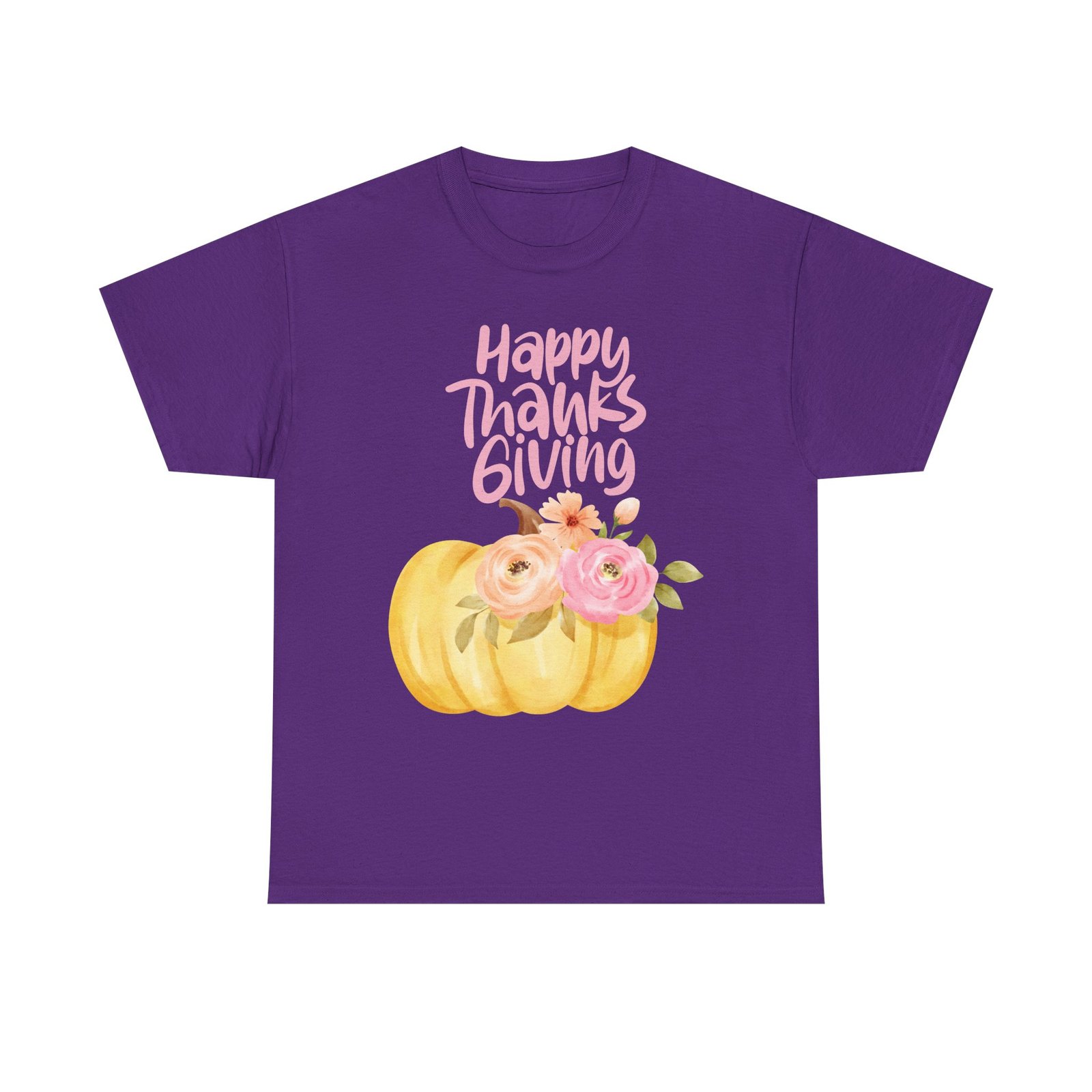 thanksgiving floral tee, holiday shirt, fall fashion, gifts for her, pumpkin t shirt, autumn apparel, friendsgiving outfit