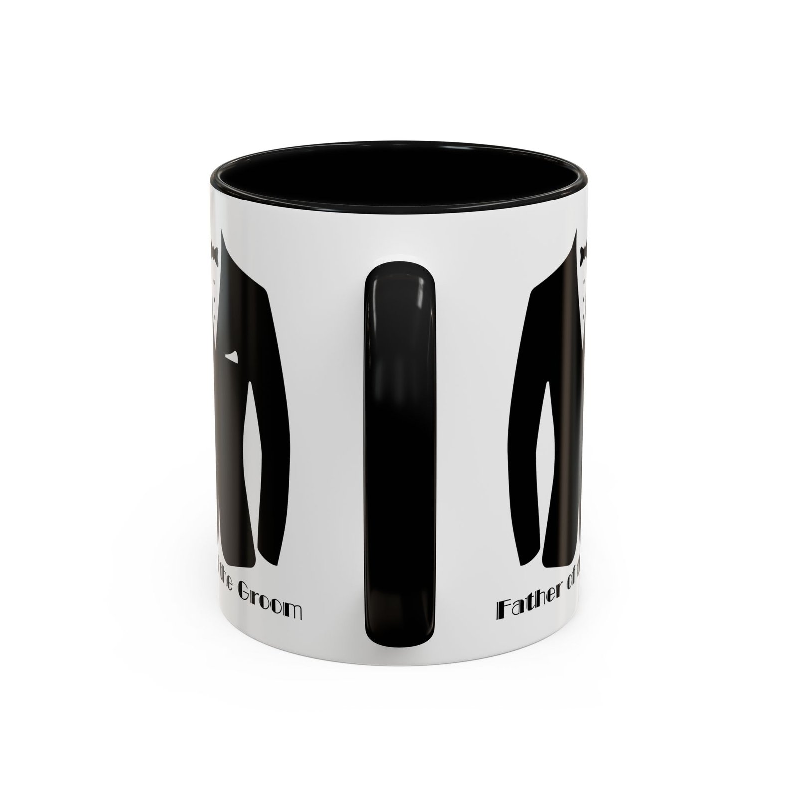 father of the groom accent coffee mug 11/15 oz perfect groomsmen gift, wedding keepsake, stylish drinkware, unique wedding favor