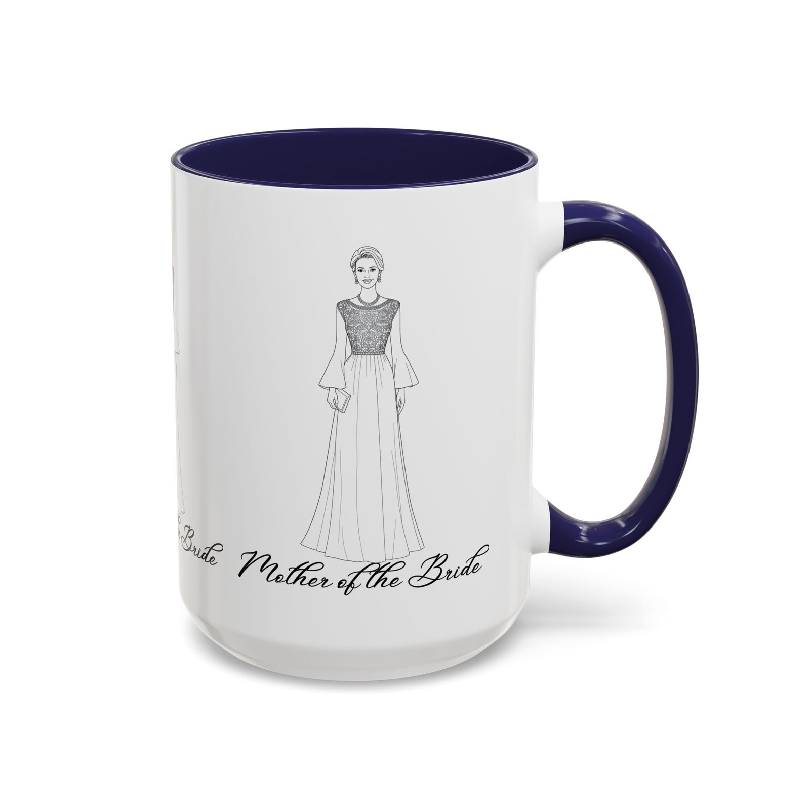 mother of the bride accent coffee mug (11, 15oz)