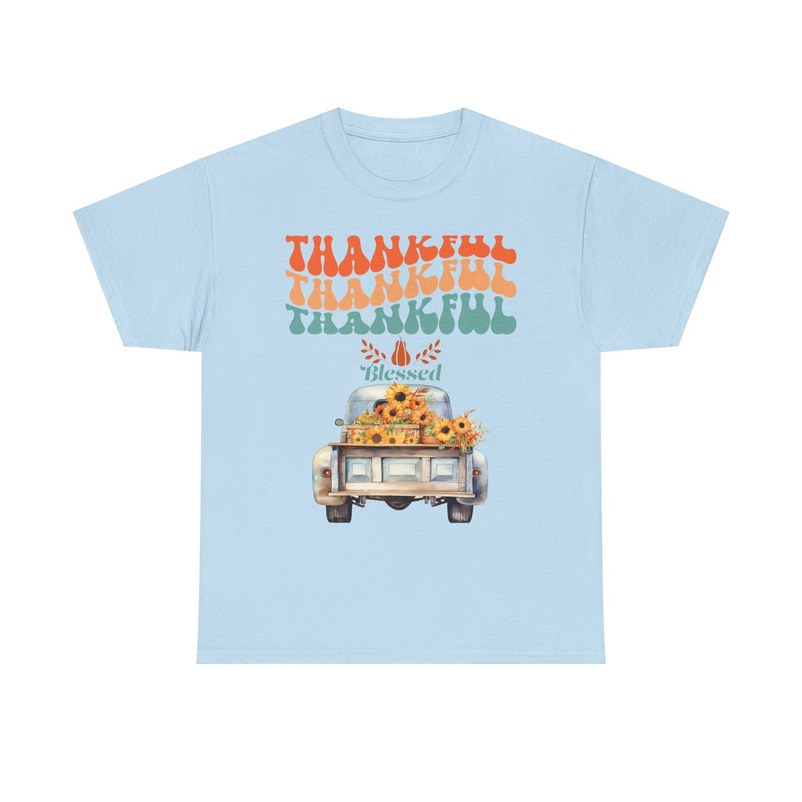 thankful vibes unisex tee perfect for thanksgiving, gratitude, casual wear, gifts, summer days