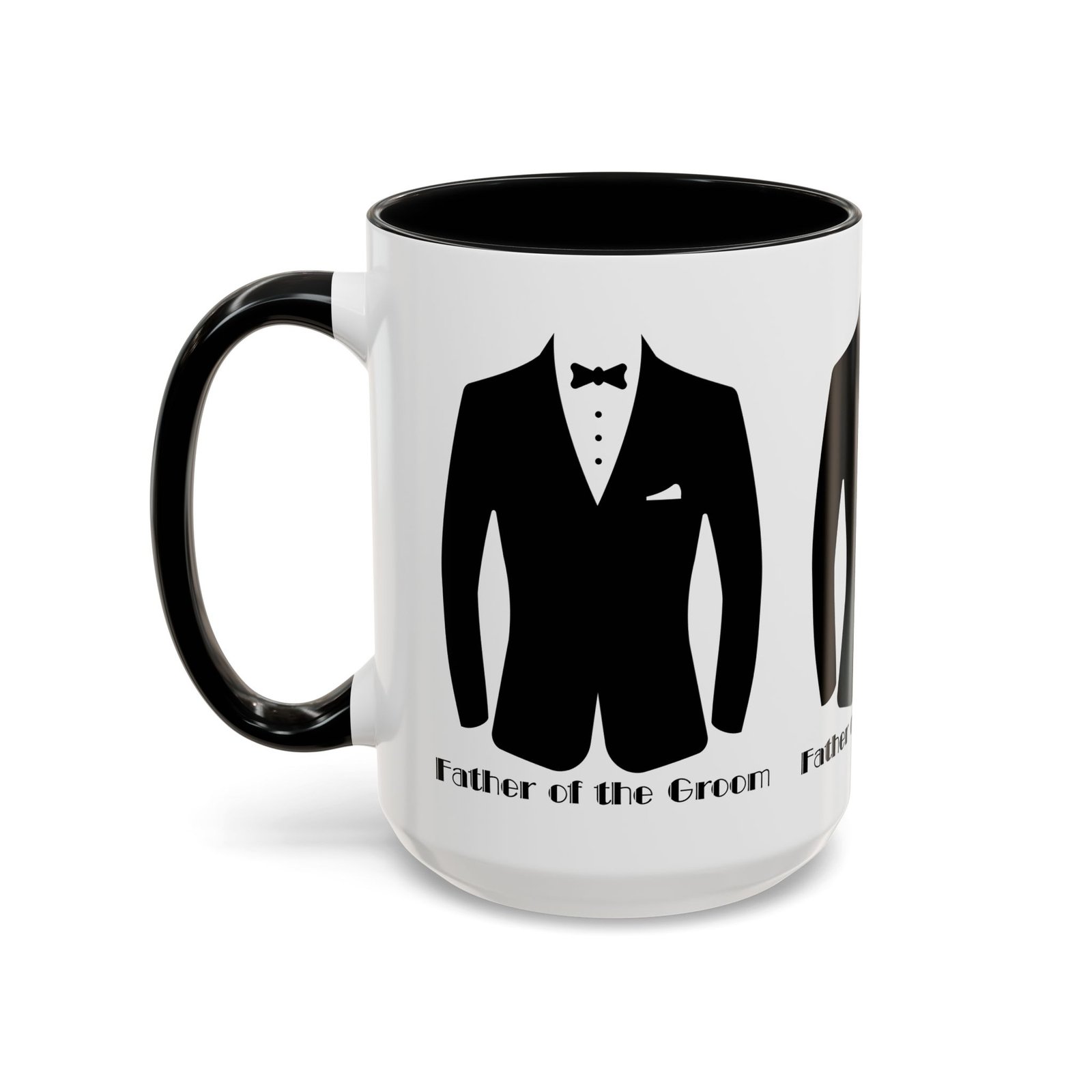 father of the groom accent coffee mug 11/15 oz perfect groomsmen gift, wedding keepsake, stylish drinkware, unique wedding favor