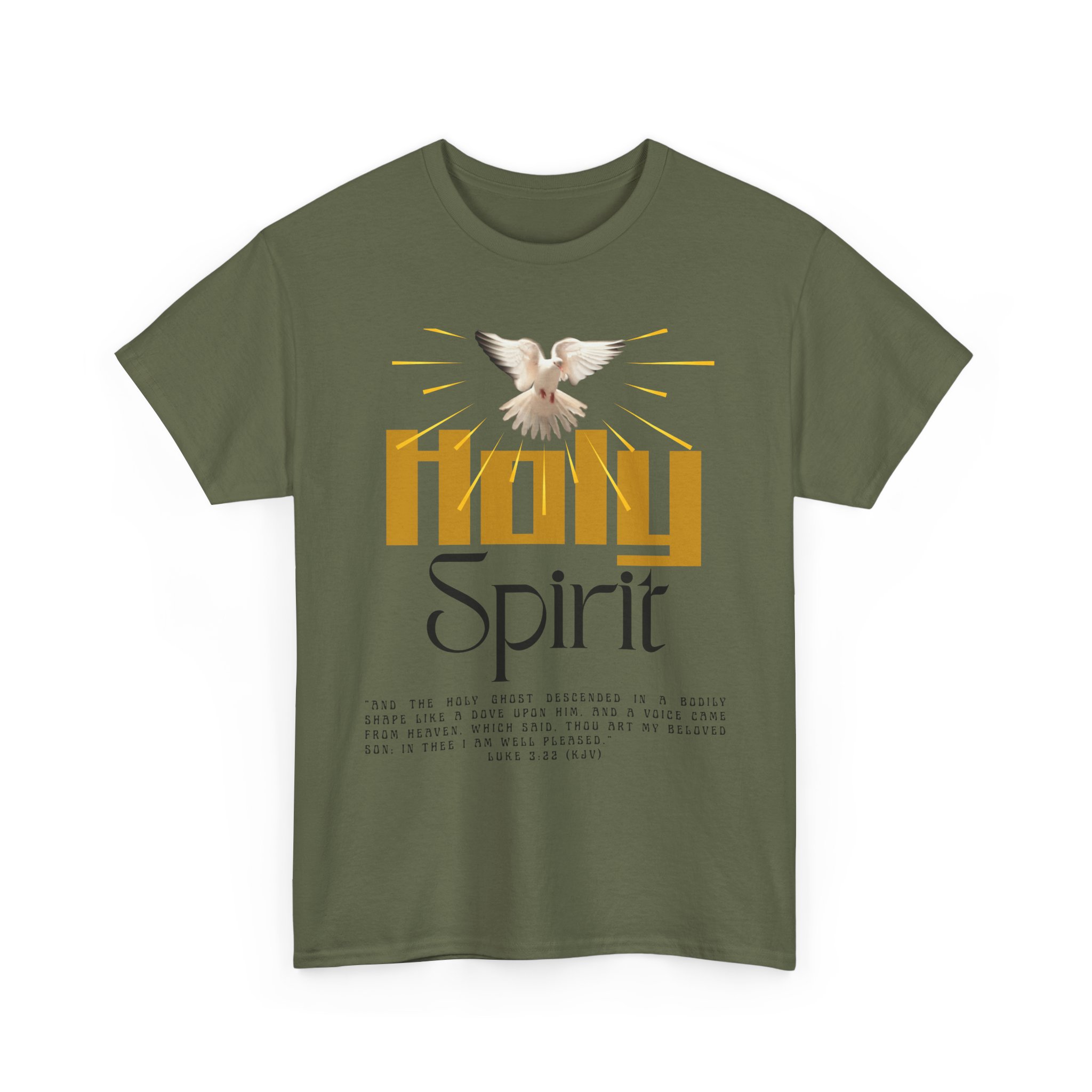 christian t shirts, holy spirit unisex heavy cotton tee, inspirational t shirt for faith celebration, christian gift, spiritual attire, religious apparel