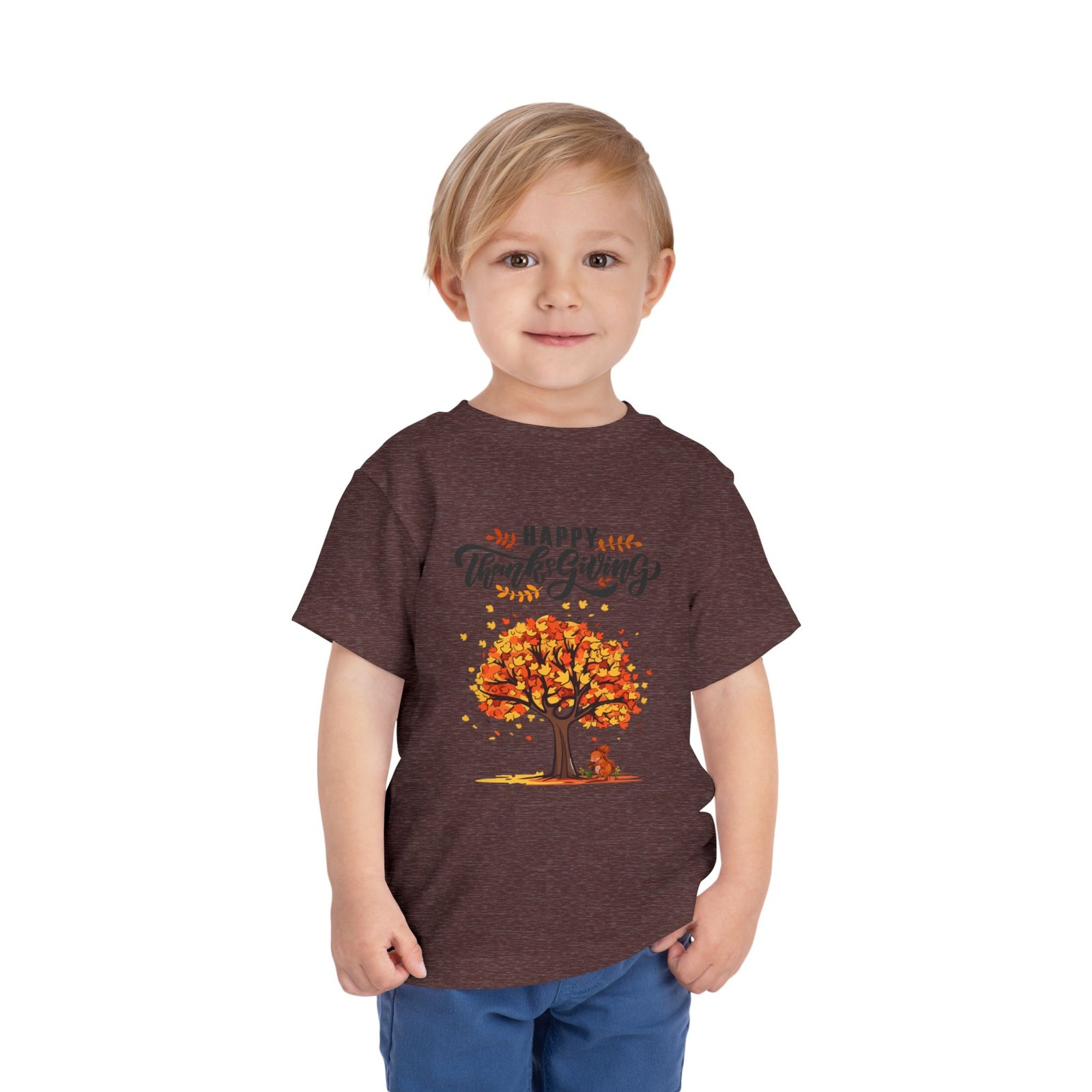 Matching C-Thanksgiving Toddler Tee, Fall Shirt for Kids, Autumn Celebration Outfit, Cute Thanksgiving Apparel, Toddler Short Sleeve Shirt - Image 44