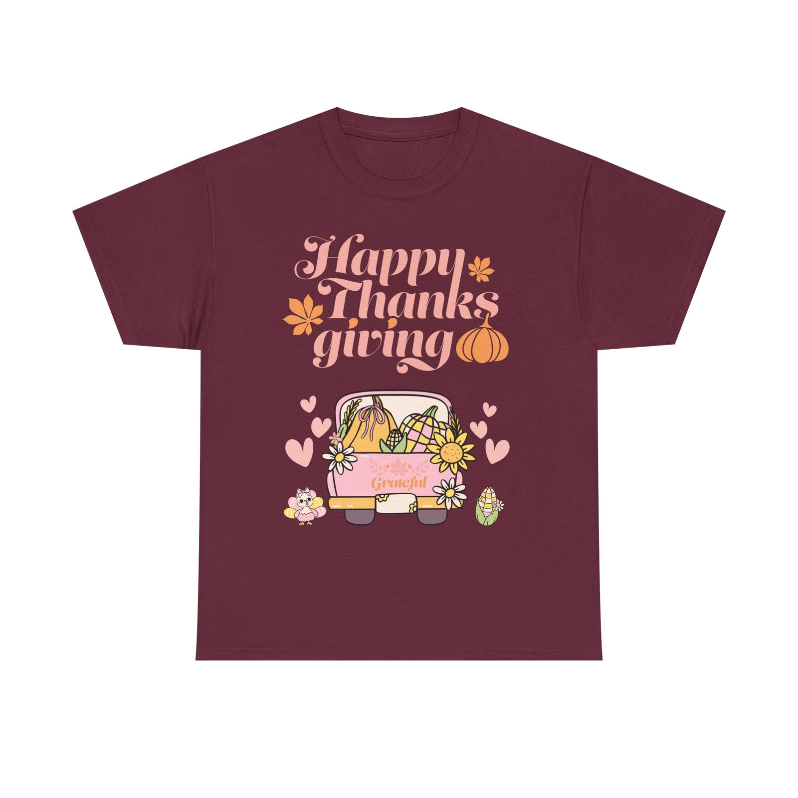 happy thanksgiving unisex tee | cozy autumn shirt for family gatherings, thanksgiving celebration, fall fashion, cute gift idea