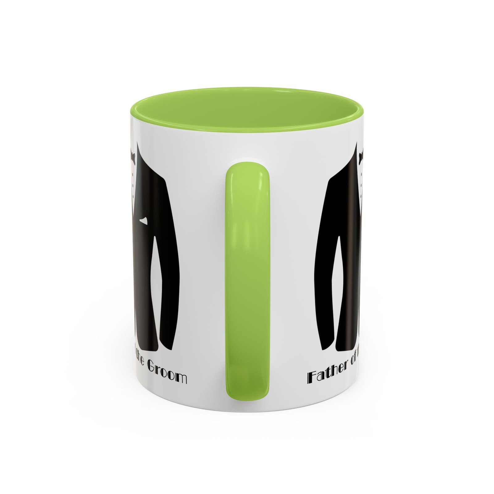 father of the groom accent coffee mug 11/15 oz perfect groomsmen gift, wedding keepsake, stylish drinkware, unique wedding favor