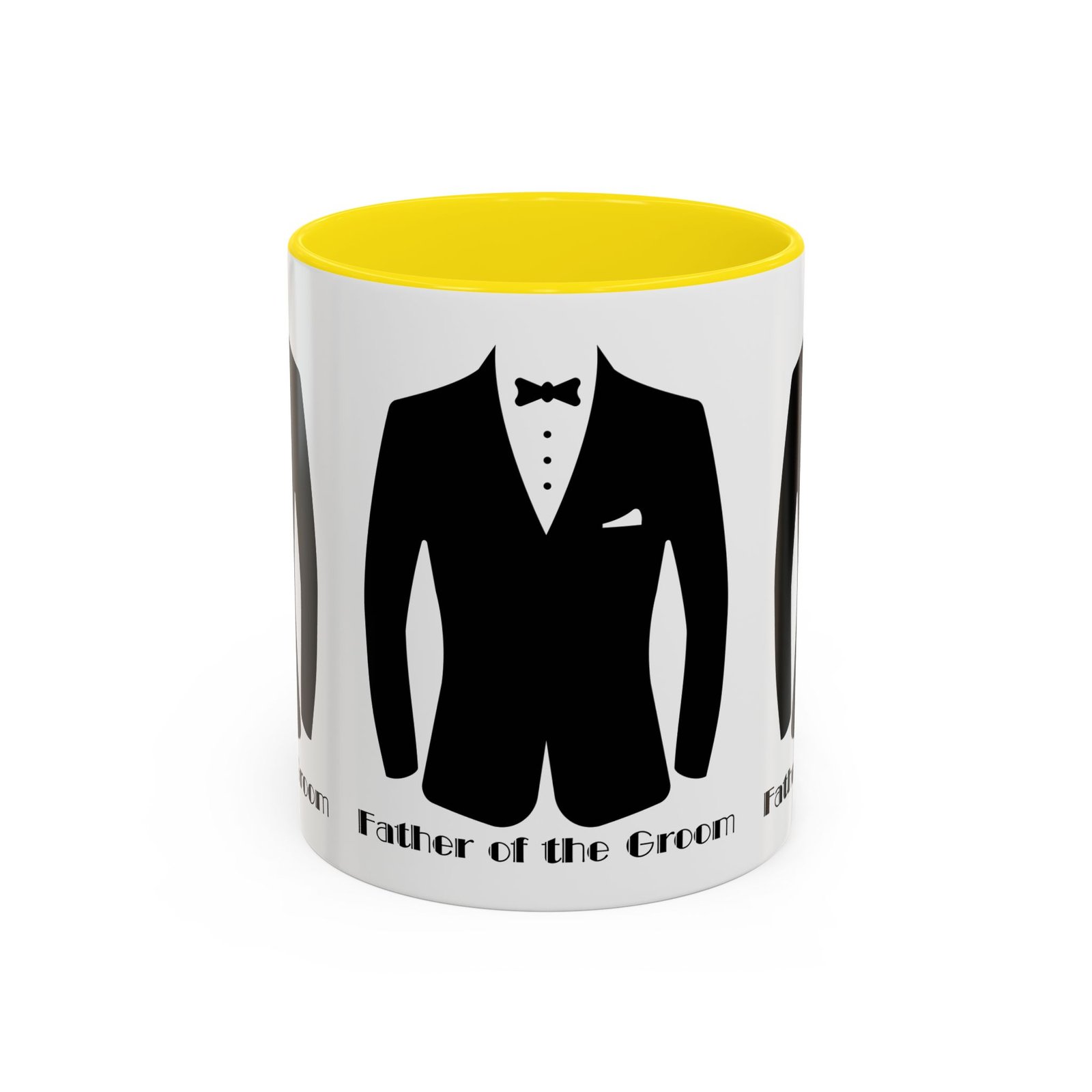 father of the groom accent coffee mug 11/15 oz perfect groomsmen gift, wedding keepsake, stylish drinkware, unique wedding favor
