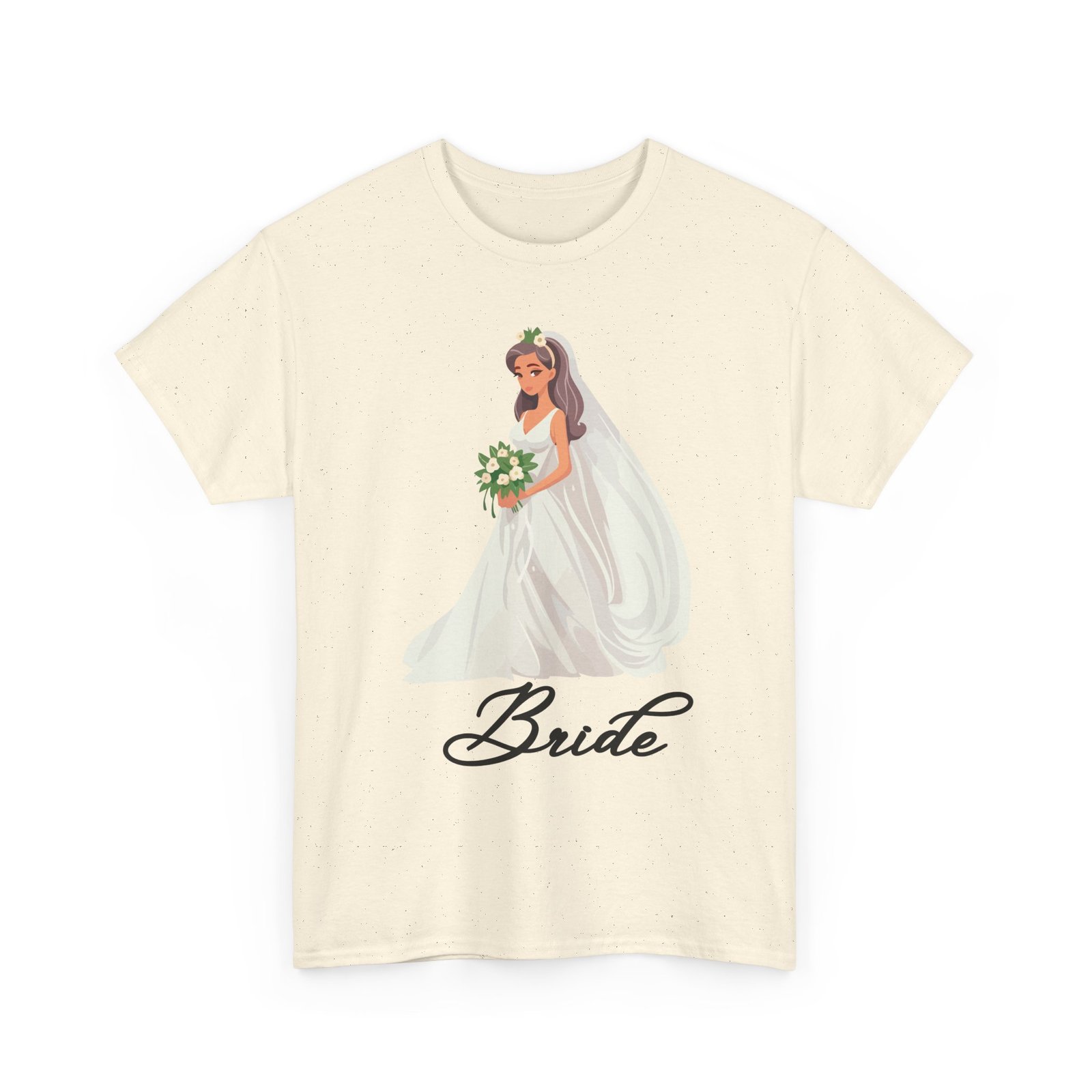 bride sketch unisex heavy cotton tee perfect for weddings, bridal showers, bachelorette parties, engagements, and gifts