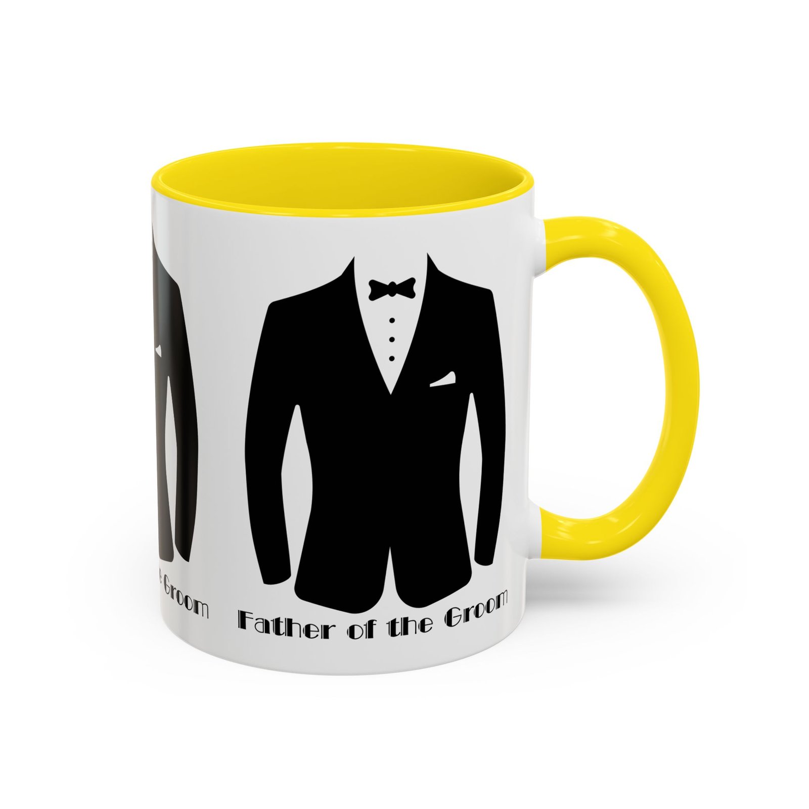 father of the groom accent coffee mug 11/15 oz perfect groomsmen gift, wedding keepsake, stylish drinkware, unique wedding favor