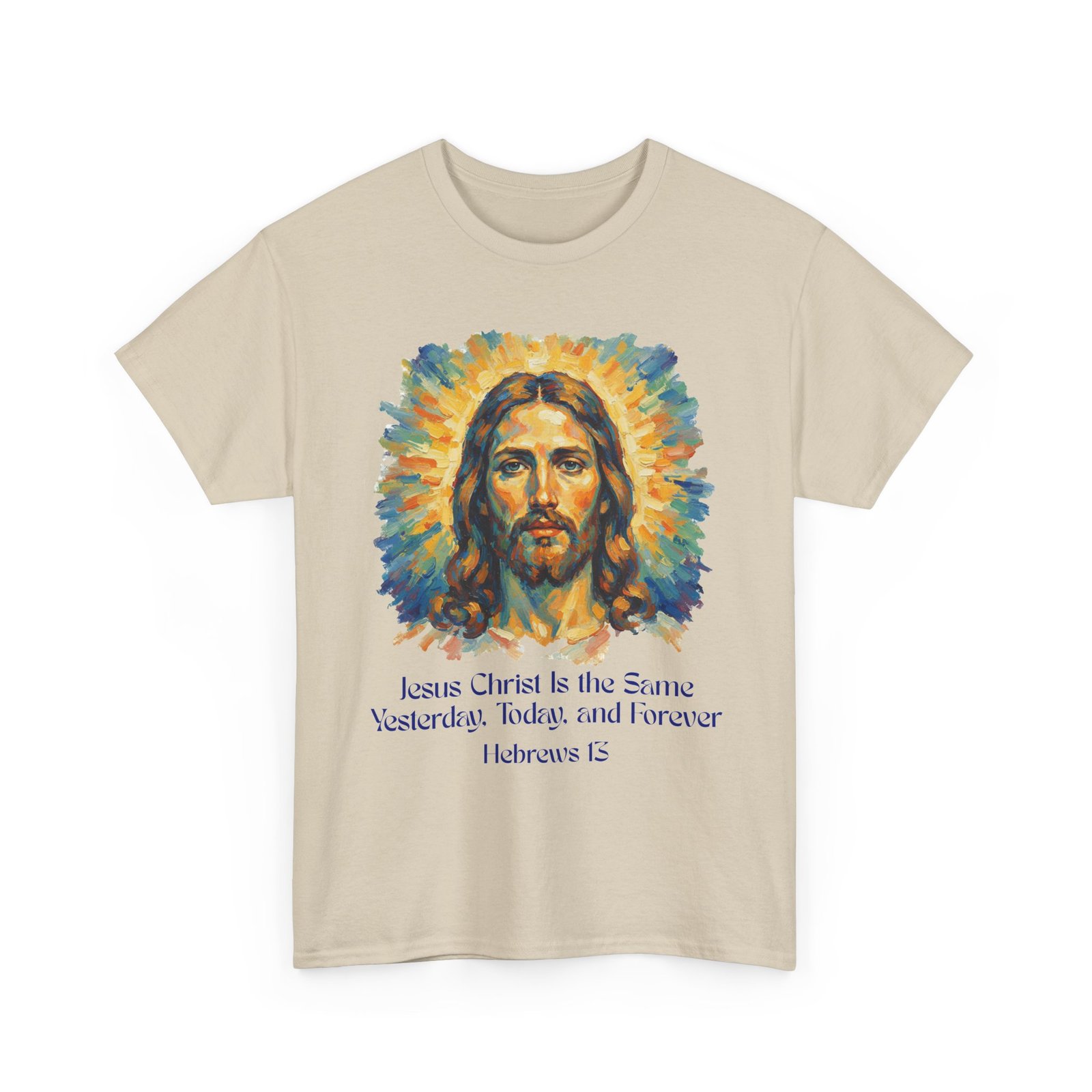 jesus portrait – inspiredby impressionist style religious inspirational tee jesus christ design, faith shirt, christian clothing, birthday gift, everyday wear