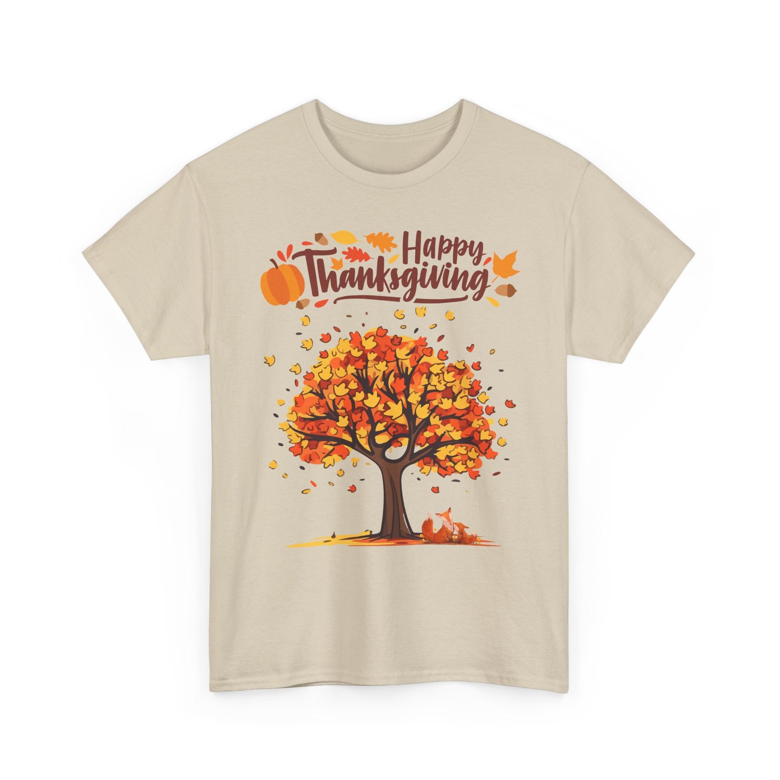thanksgiving tree tee, autumn shirt, fall apparel, family gathering top, seasonal wear, thanksgiving gift
