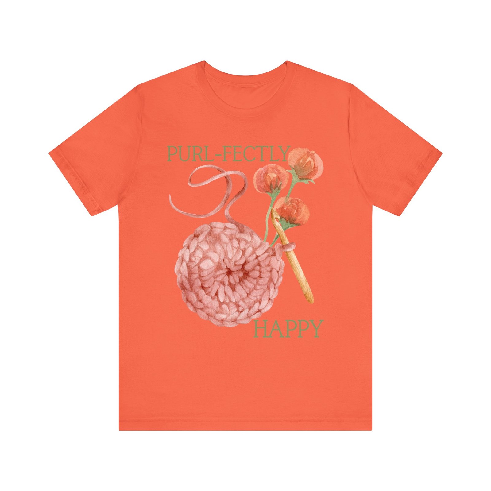 Purl-fectly Happy Crafting Joy Tee -Unisex Short Sleeve Shirt - Image 29
