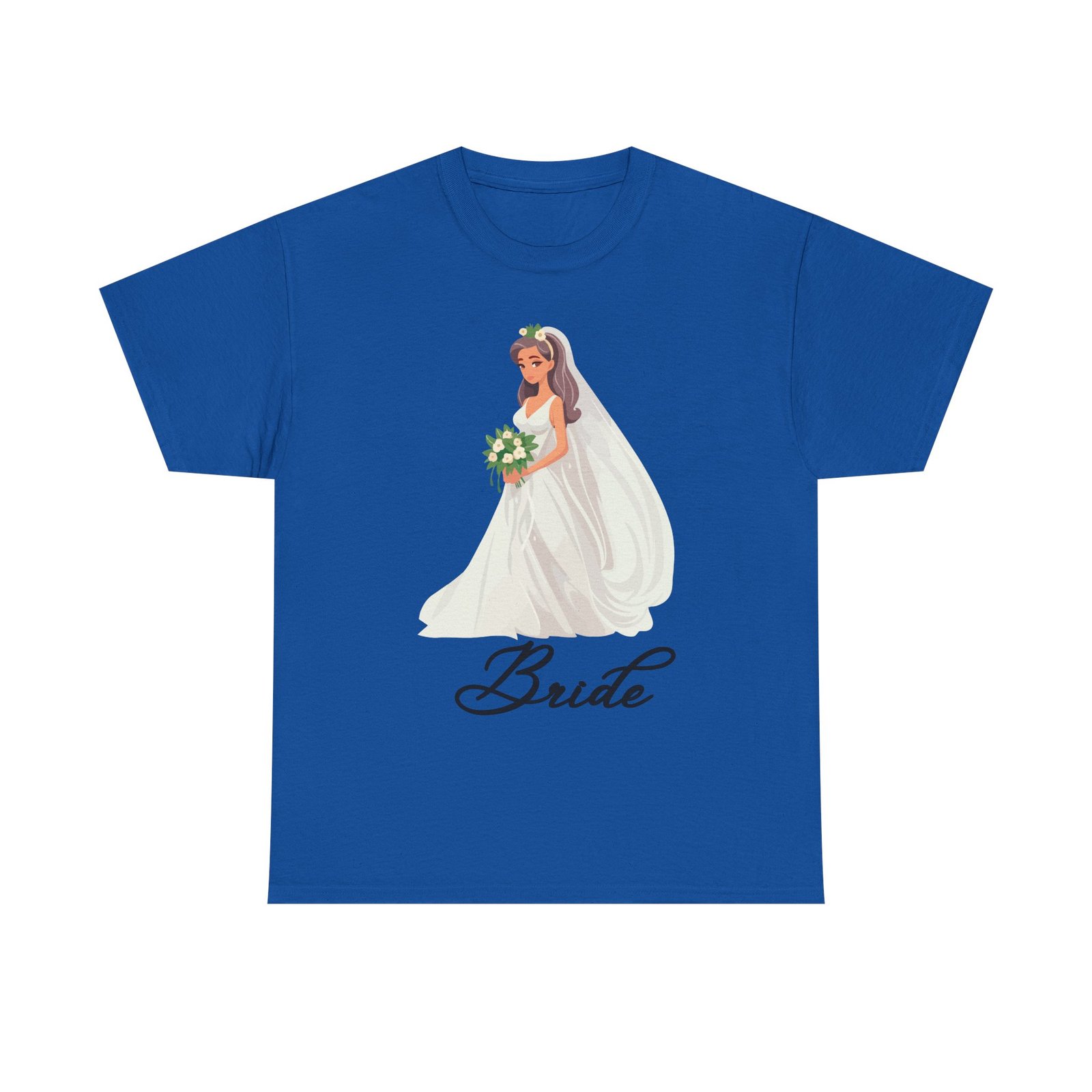 bride sketch unisex heavy cotton tee perfect for weddings, bridal showers, bachelorette parties, engagements, and gifts