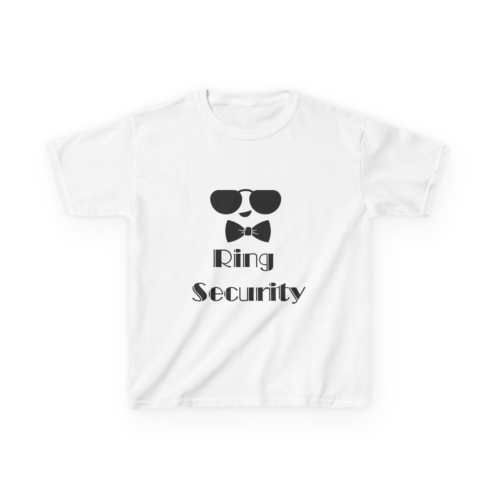 cool kids 'ring security' tee fun gift for birthday, parties, playdates, or dress up!