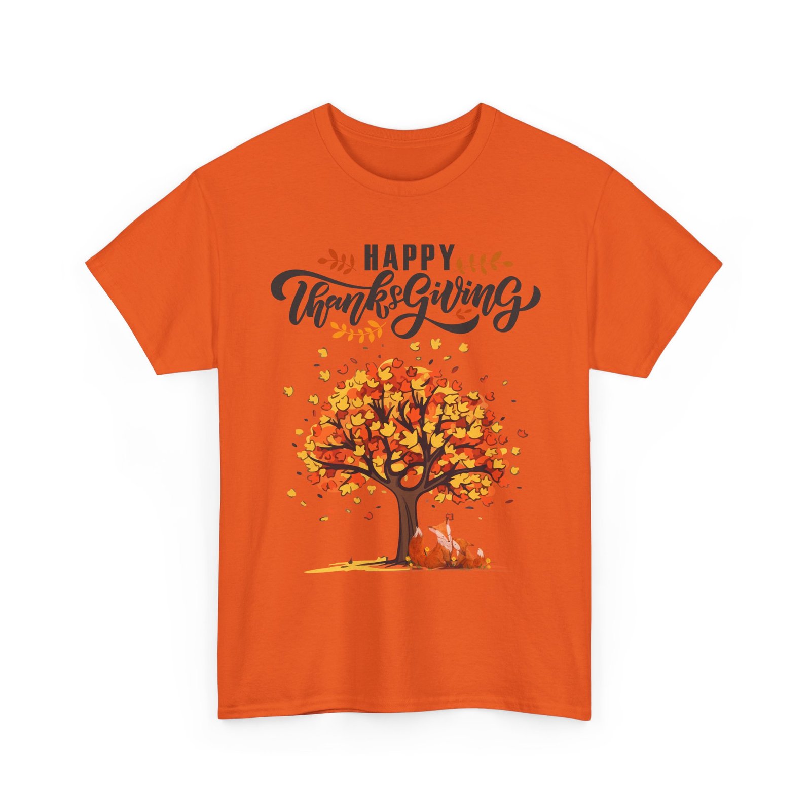 thanksgiving tree tee, fall t shirt, autumn apparel, cozy gift for family, cute holiday top