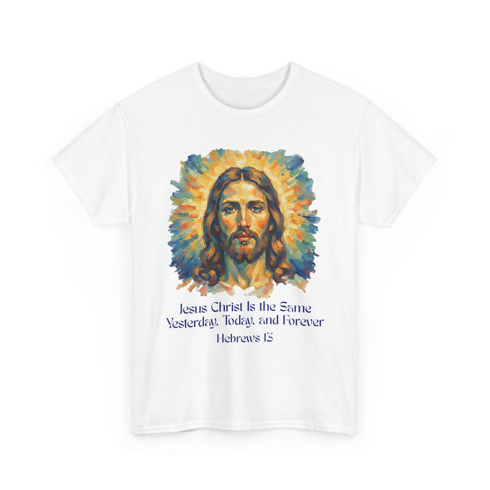 jesus portrait – inspiredby impressionist style religious inspirational tee jesus christ design, faith shirt, christian clothing, birthday gift, everyday wear