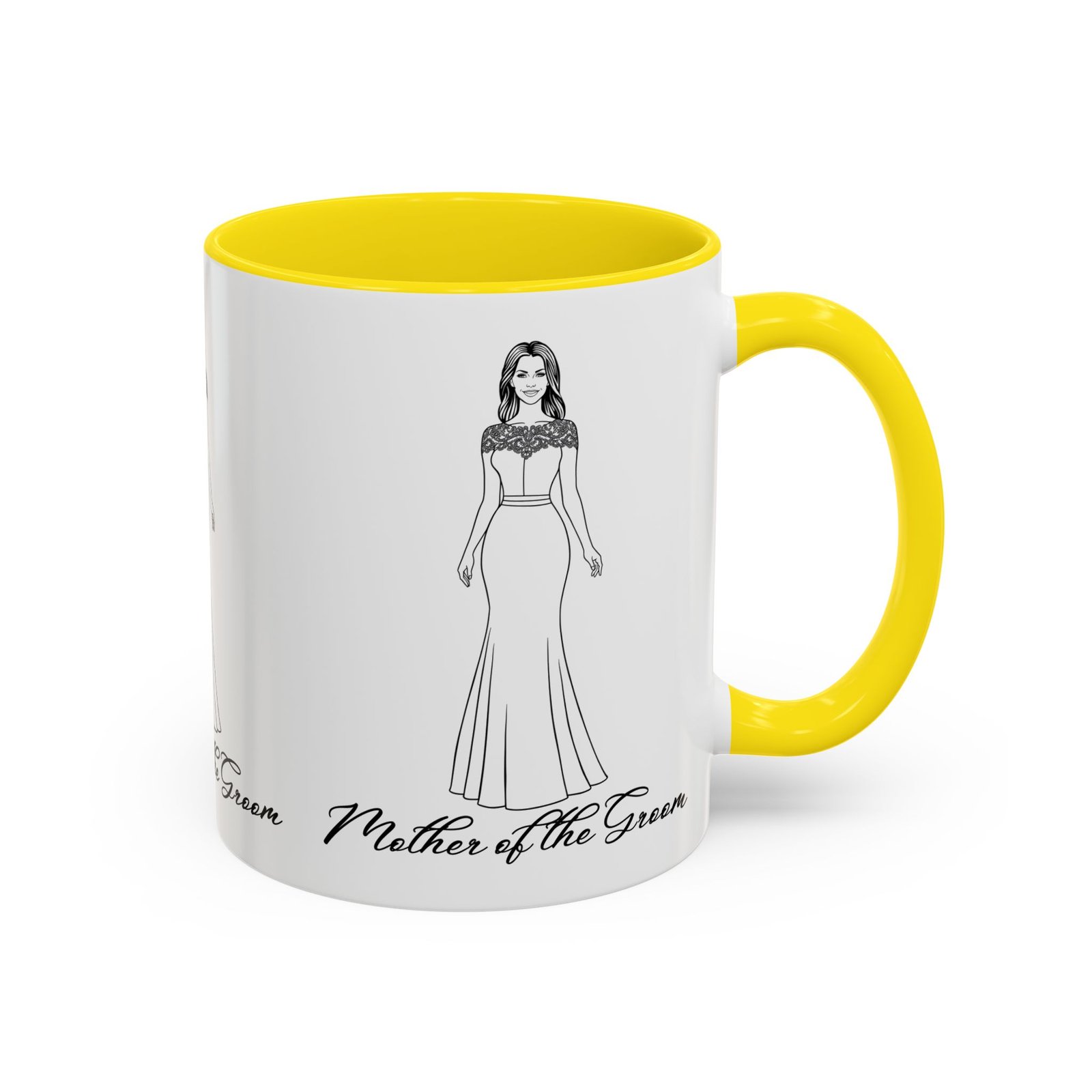mother of the groom mug accent coffee mug (11, 15oz)