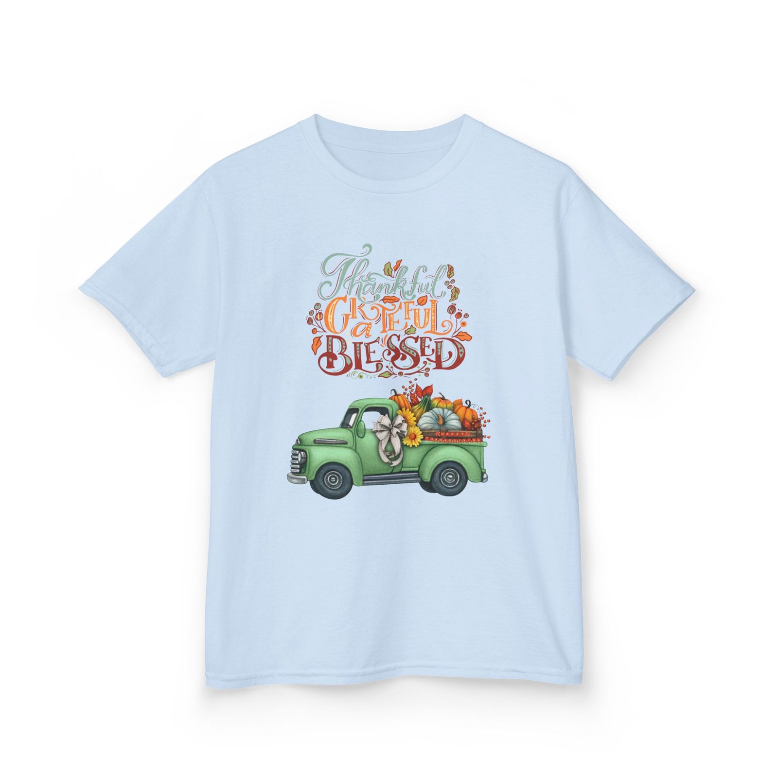blessed fall kids tee, adorable autumn shirt, cute harvest t shirt, thanksgiving gift for kids, comfy cotton youth apparel