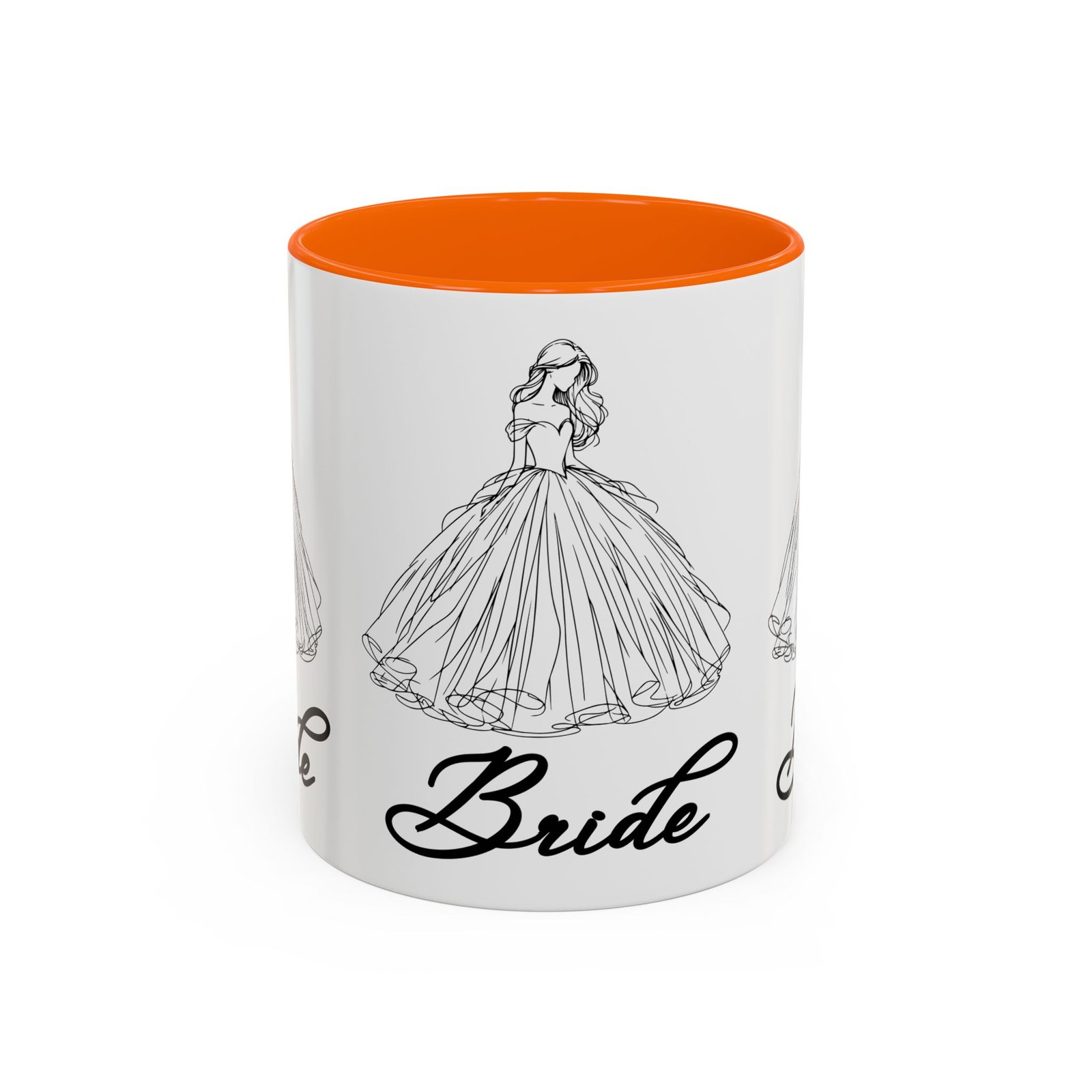 bride mug | elegant wedding dress design | bridal shower gift & keepsake