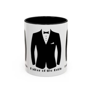 father of the bride mug 11, 15oz| wedding day gift | elegant keepsake for dad