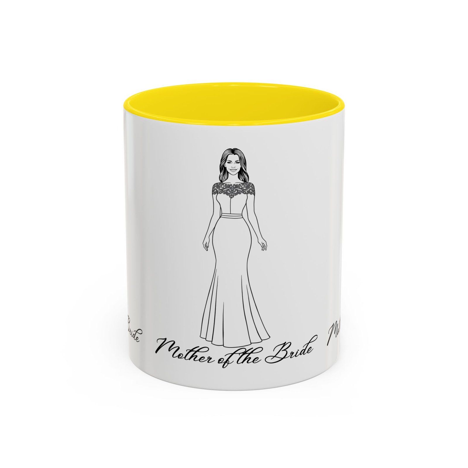 the mother of the bride accent coffee mug (11, 15oz)