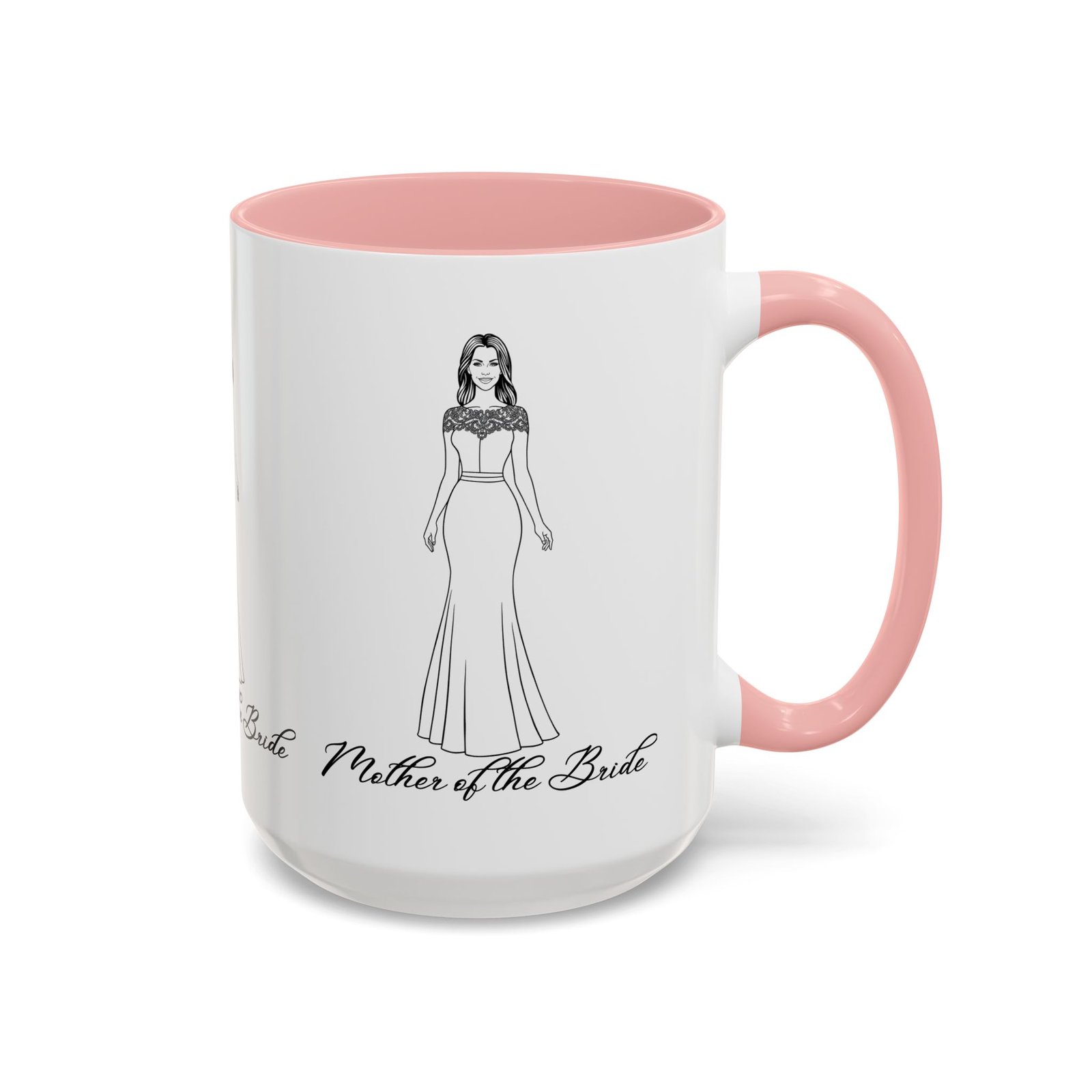 the mother of the bride accent coffee mug (11, 15oz)