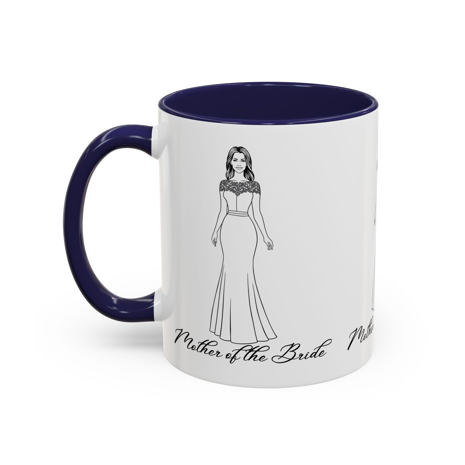 the mother of the bride accent coffee mug (11, 15oz)