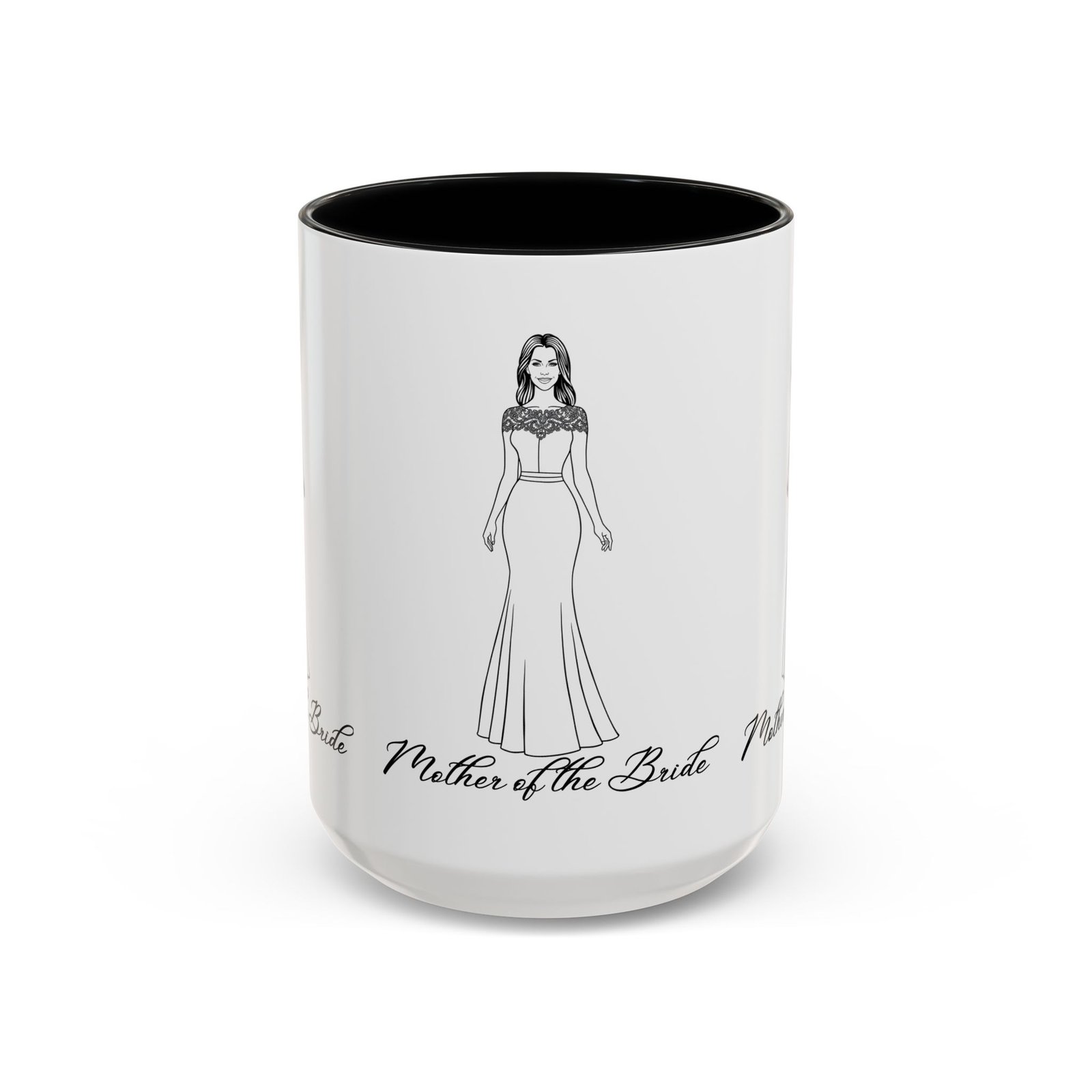 the mother of the bride accent coffee mug (11, 15oz)