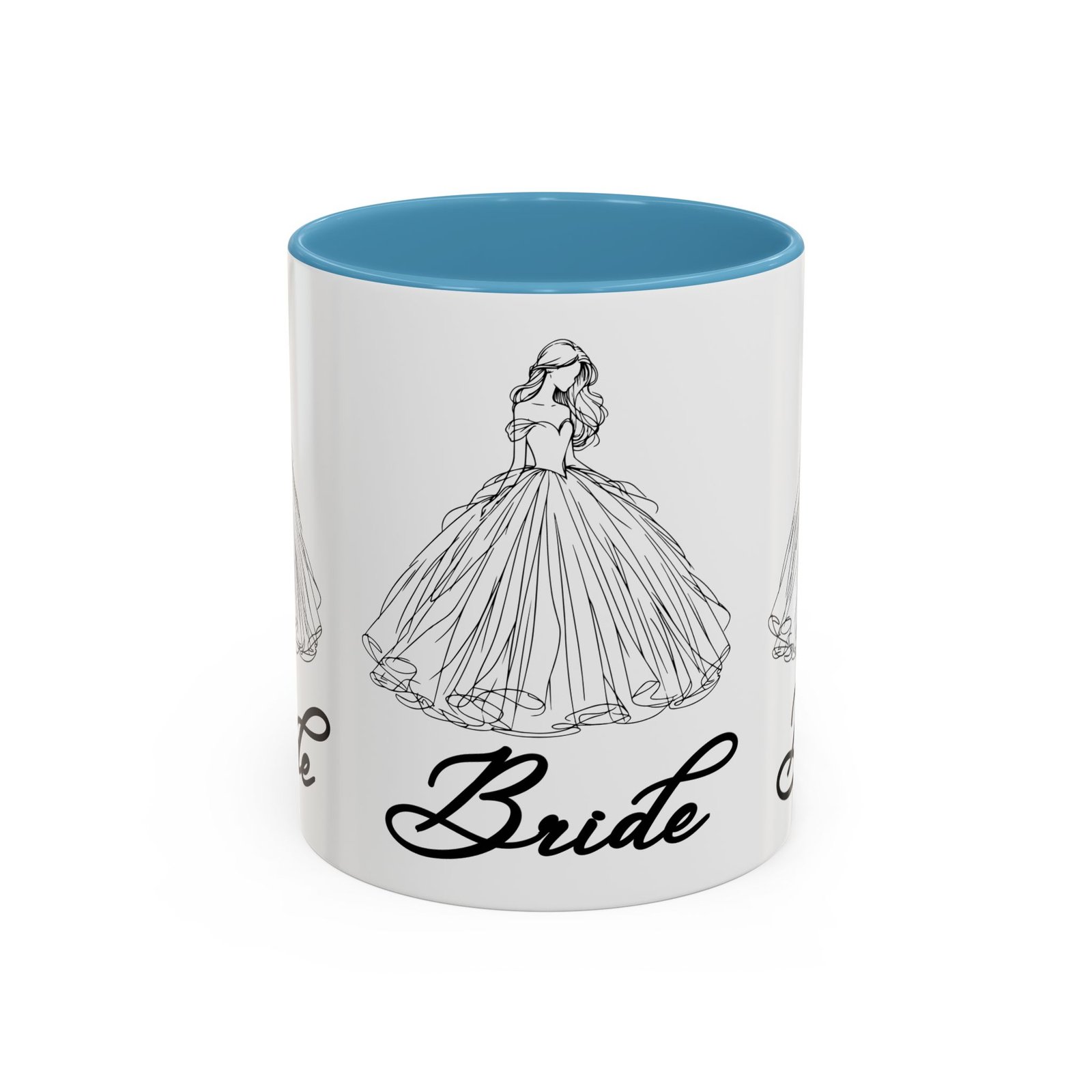 bride mug | elegant wedding dress design | bridal shower gift & keepsake
