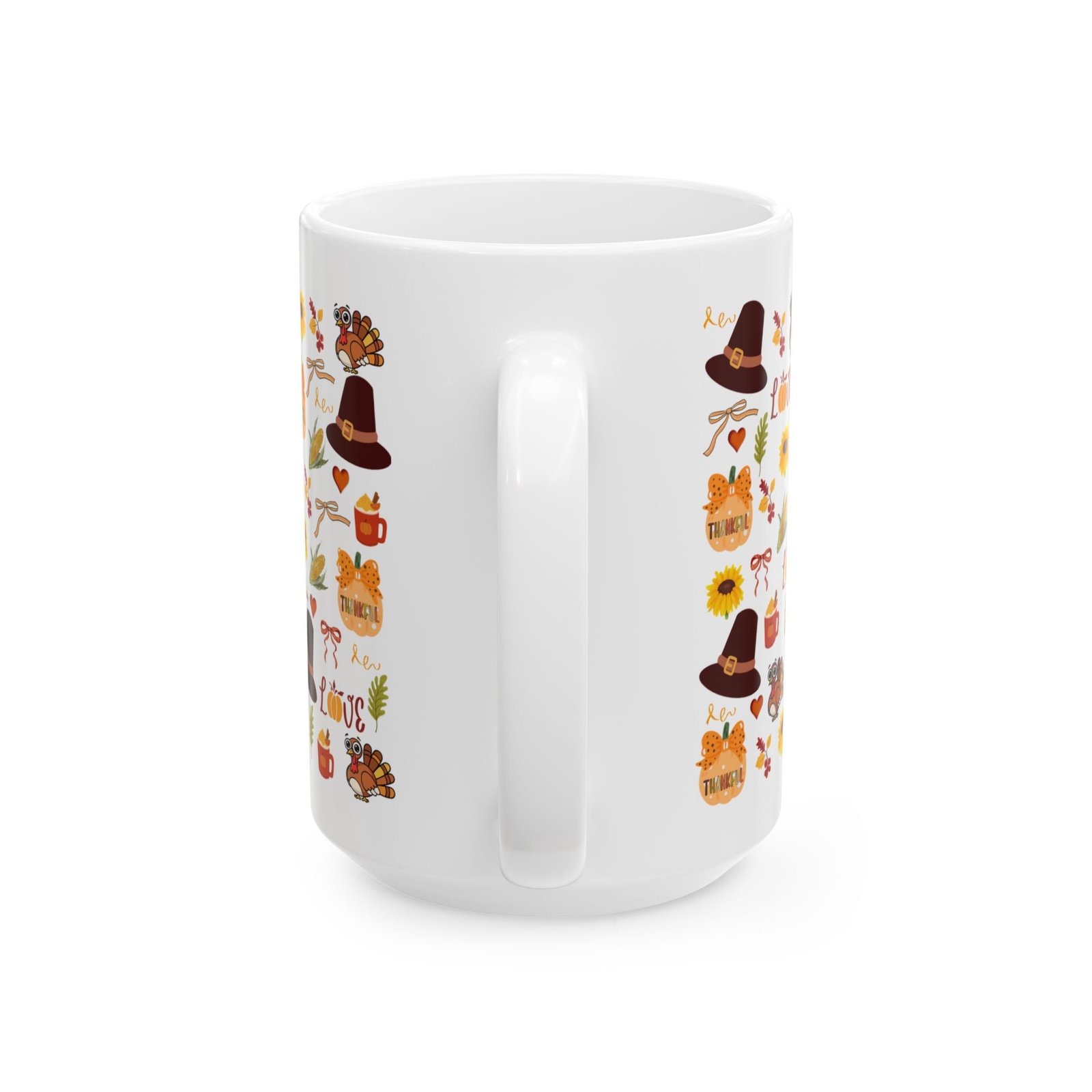 Fall Harvest Ceramic Mug - Cozy Seasonal Design 15 oz - Image 2