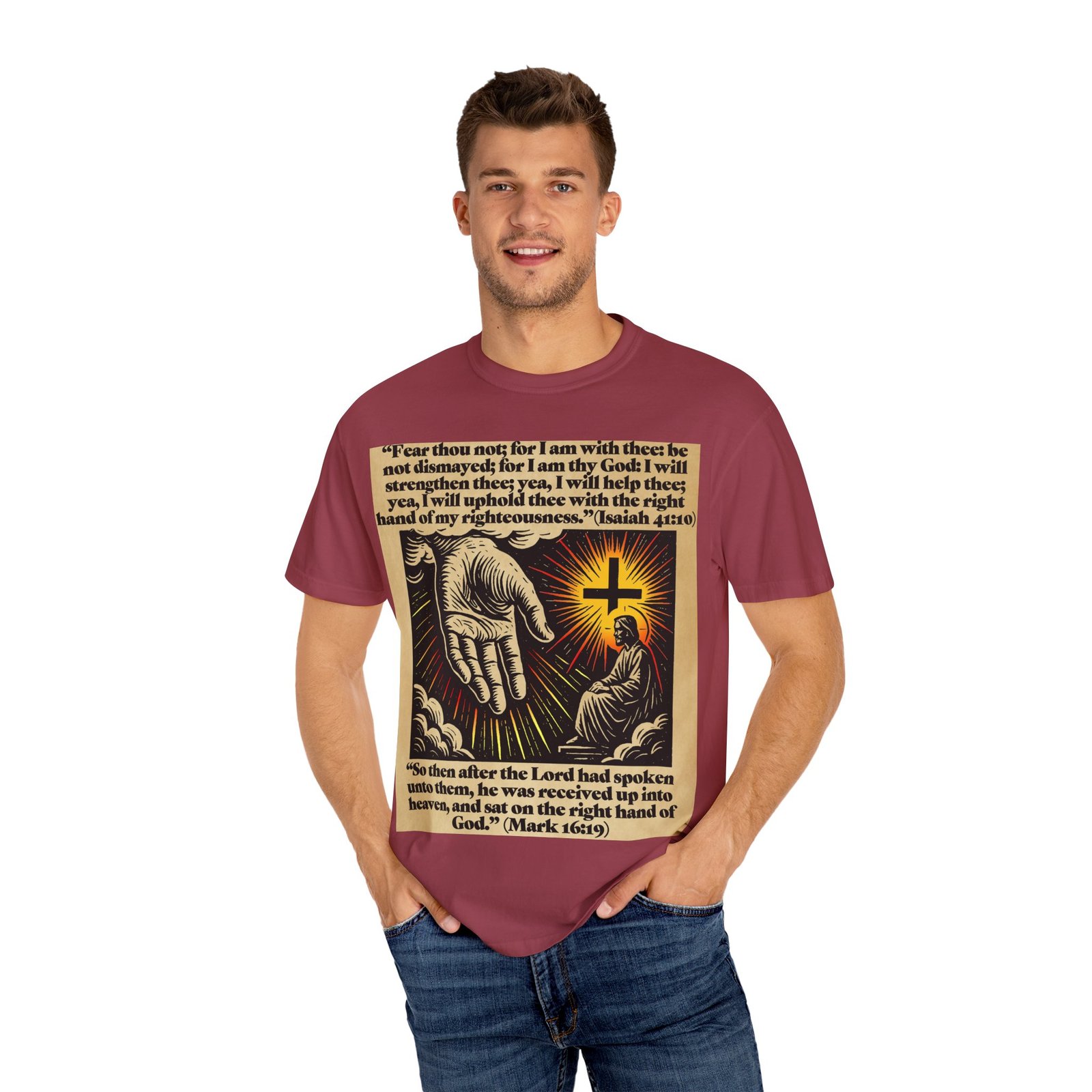 inspirational faith t shirt, unisex cotton tee, christian gift, spiritual apparel, motivational quote shirt, religious clothing