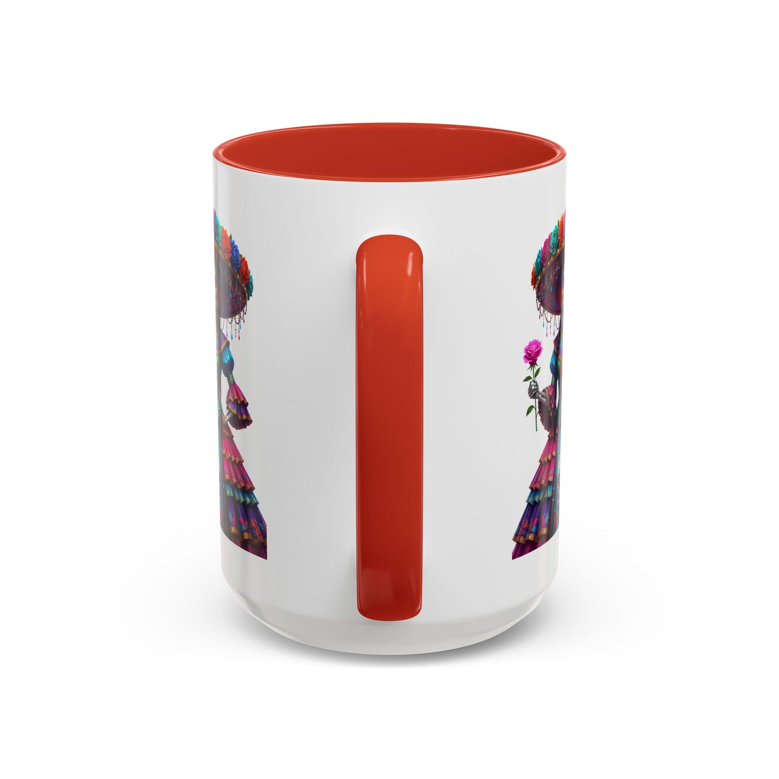 la catrina elegante – día de los muertos inspired artwork, caffeine lover gift, halloween decor, artful drinkware