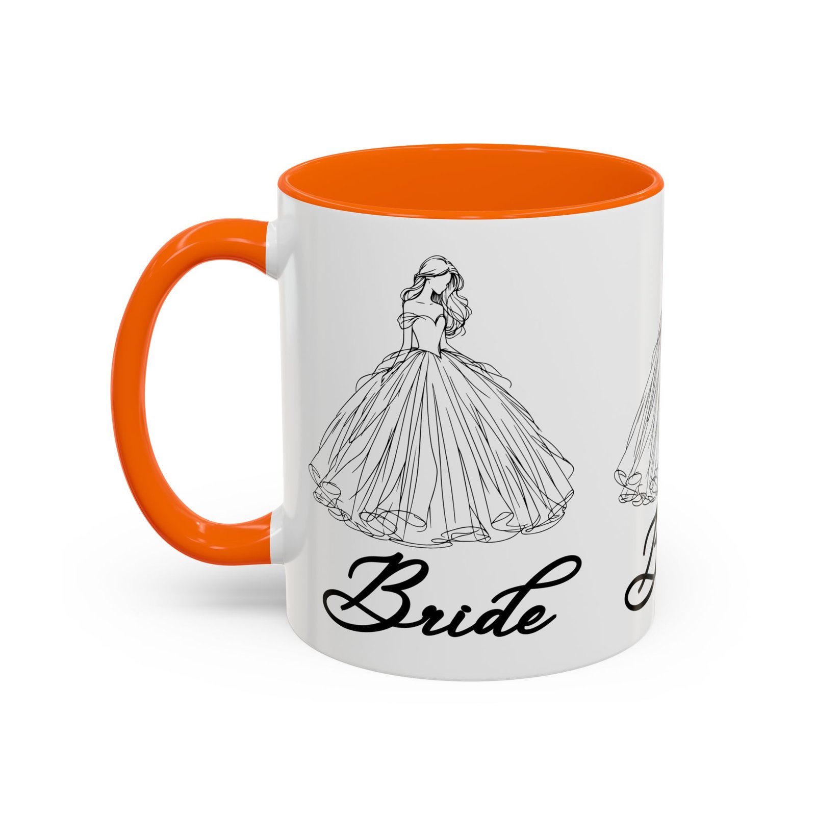 bride mug | elegant wedding dress design | bridal shower gift & keepsake