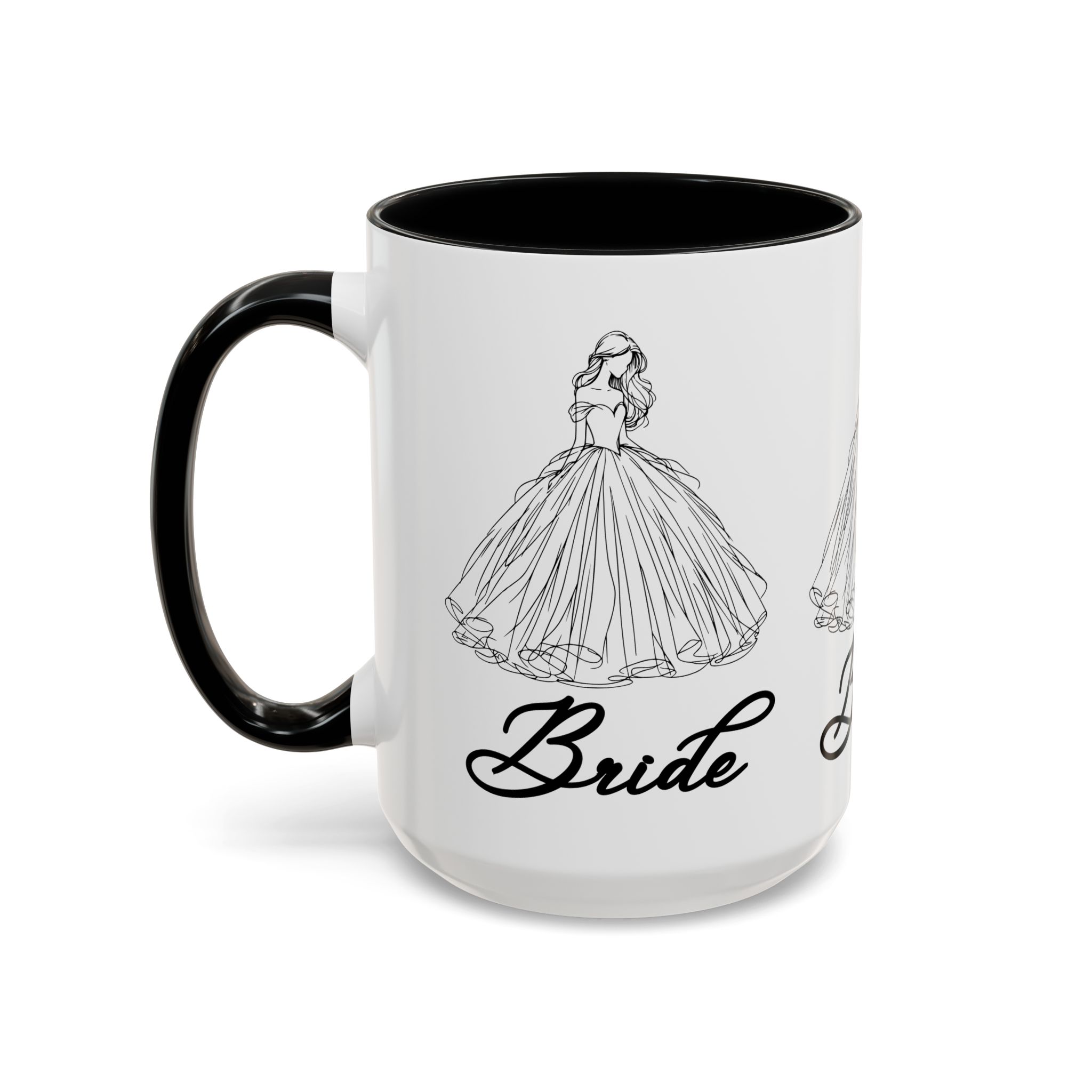 bride mug | elegant wedding dress design | bridal shower gift & keepsake