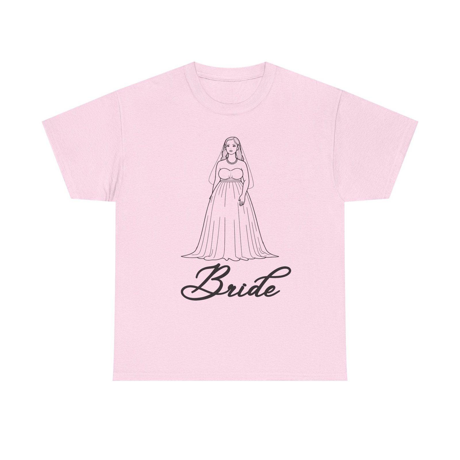 bride graphic tee, wedding gift shirt, bridal party outfit, engagement celebration top, funny bride apparel, unisex heavy cotton tee
