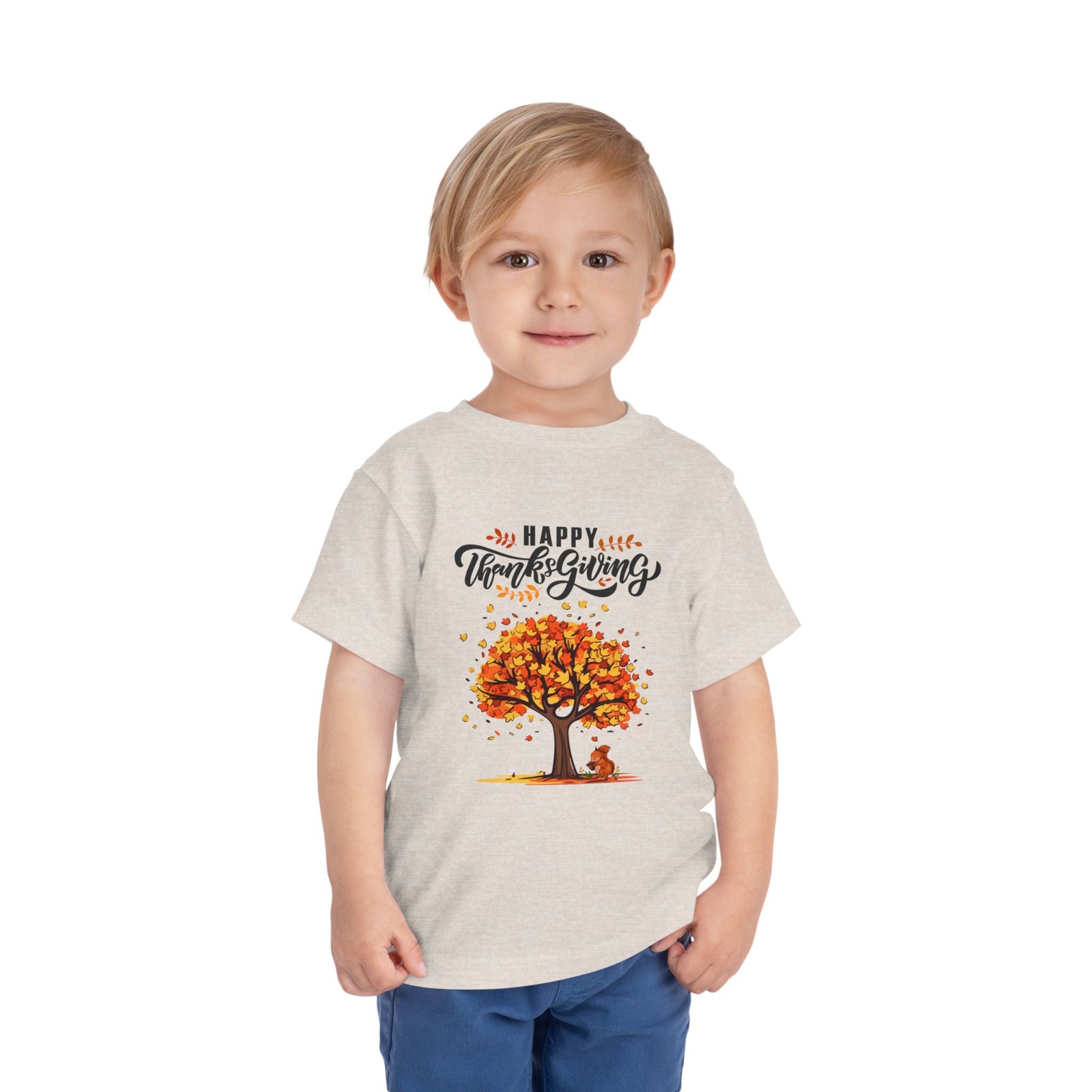 Matching C-Thanksgiving Toddler Tee, Fall Shirt for Kids, Autumn Celebration Outfit, Cute Thanksgiving Apparel, Toddler Short Sleeve Shirt - Image 11
