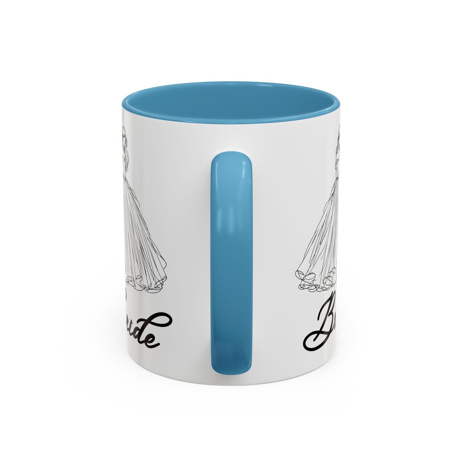 bride mug | elegant wedding dress design | bridal shower gift & keepsake