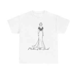 stylish mother of the bride tee, gift for wedding moms, bridal shower apparel, comfortable casual wear, wedding day celebration shirt