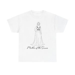 mother of the groom tee, unisex cotton shirt for weddings, bridal parties, gift for moms, casual wear, family gatherings