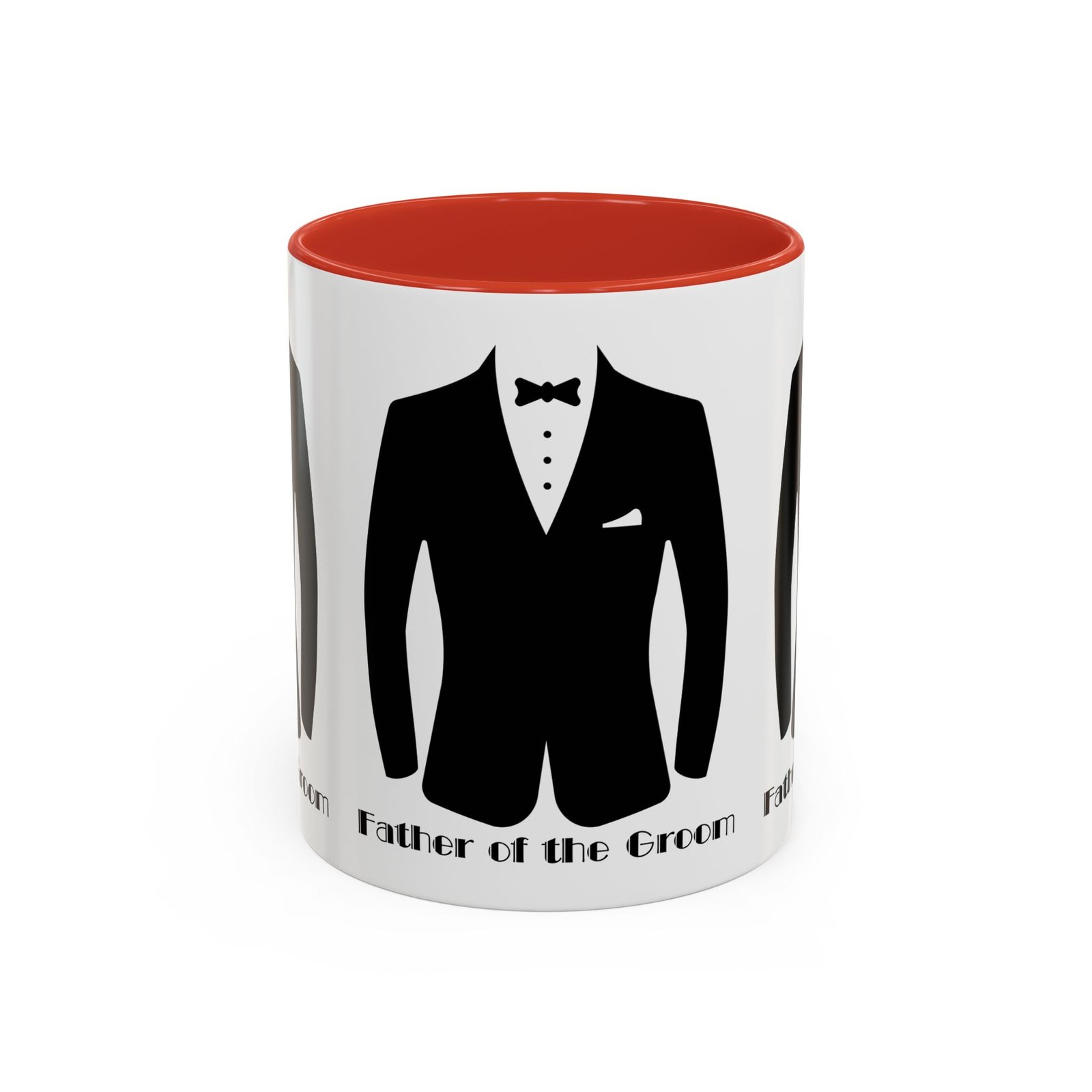 father of the groom accent coffee mug 11/15 oz perfect groomsmen gift, wedding keepsake, stylish drinkware, unique wedding favor