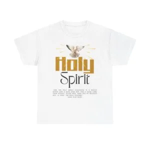 christian t shirts, holy spirit unisex heavy cotton tee, inspirational t shirt for faith celebration, christian gift, spiritual attire, religious apparel