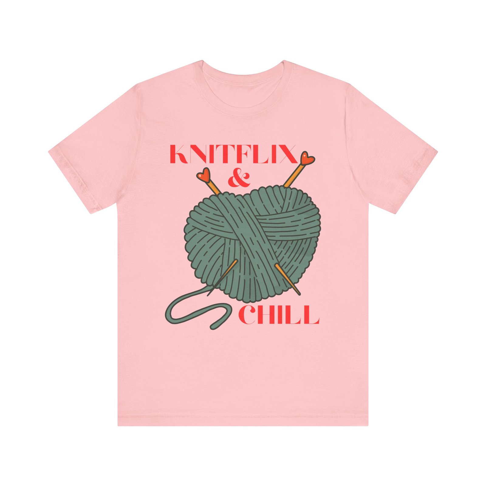 Knitflix & Chill Tee for Craft Lovers - Image 56