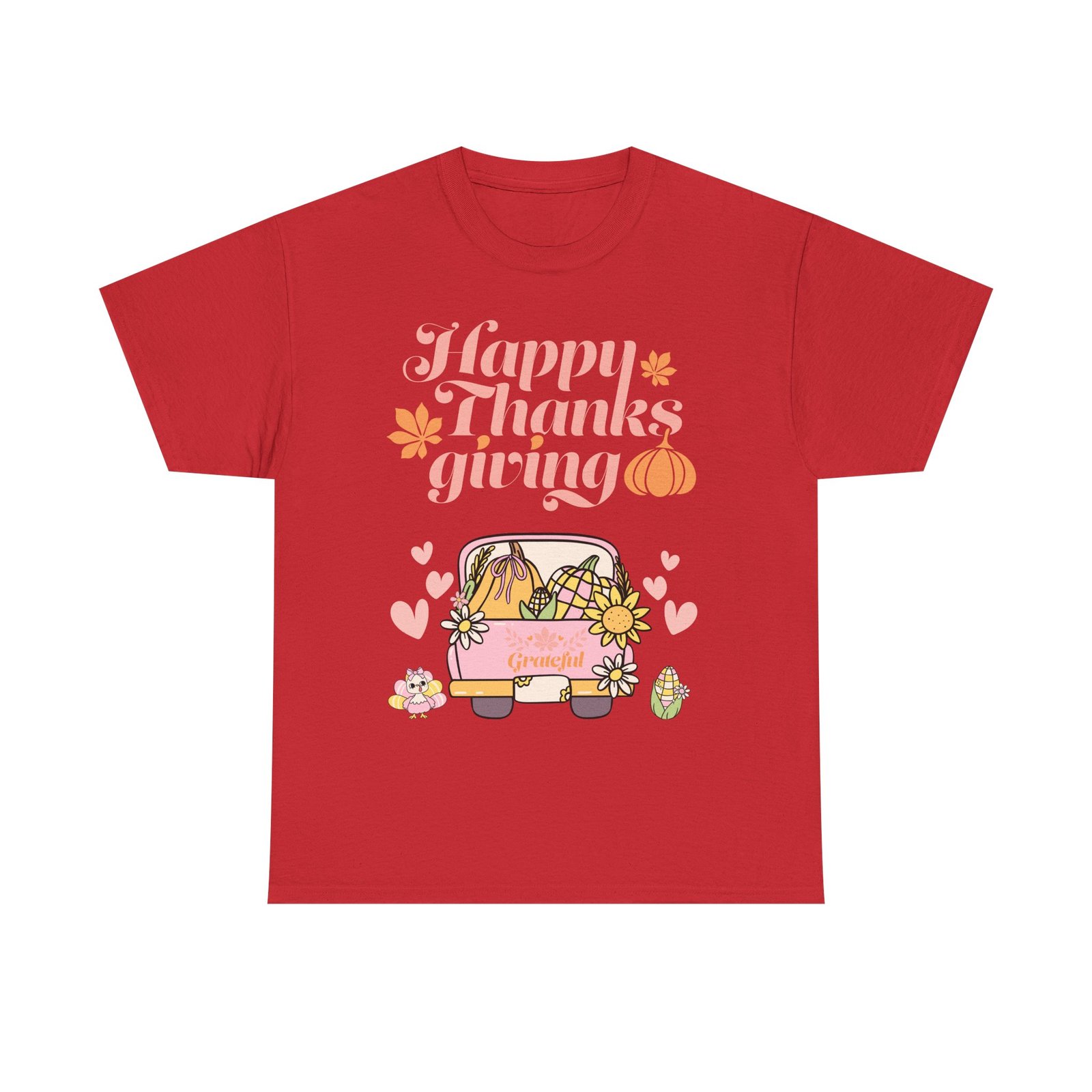 happy thanksgiving unisex tee | cozy autumn shirt for family gatherings, thanksgiving celebration, fall fashion, cute gift idea