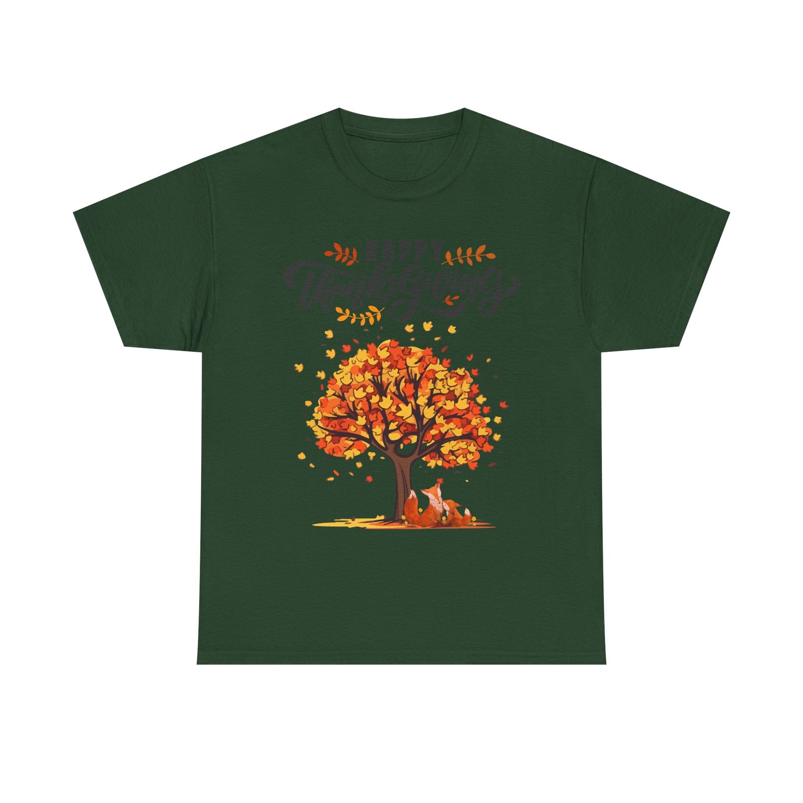 thanksgiving tree tee, fall t shirt, autumn apparel, cozy gift for family, cute holiday top