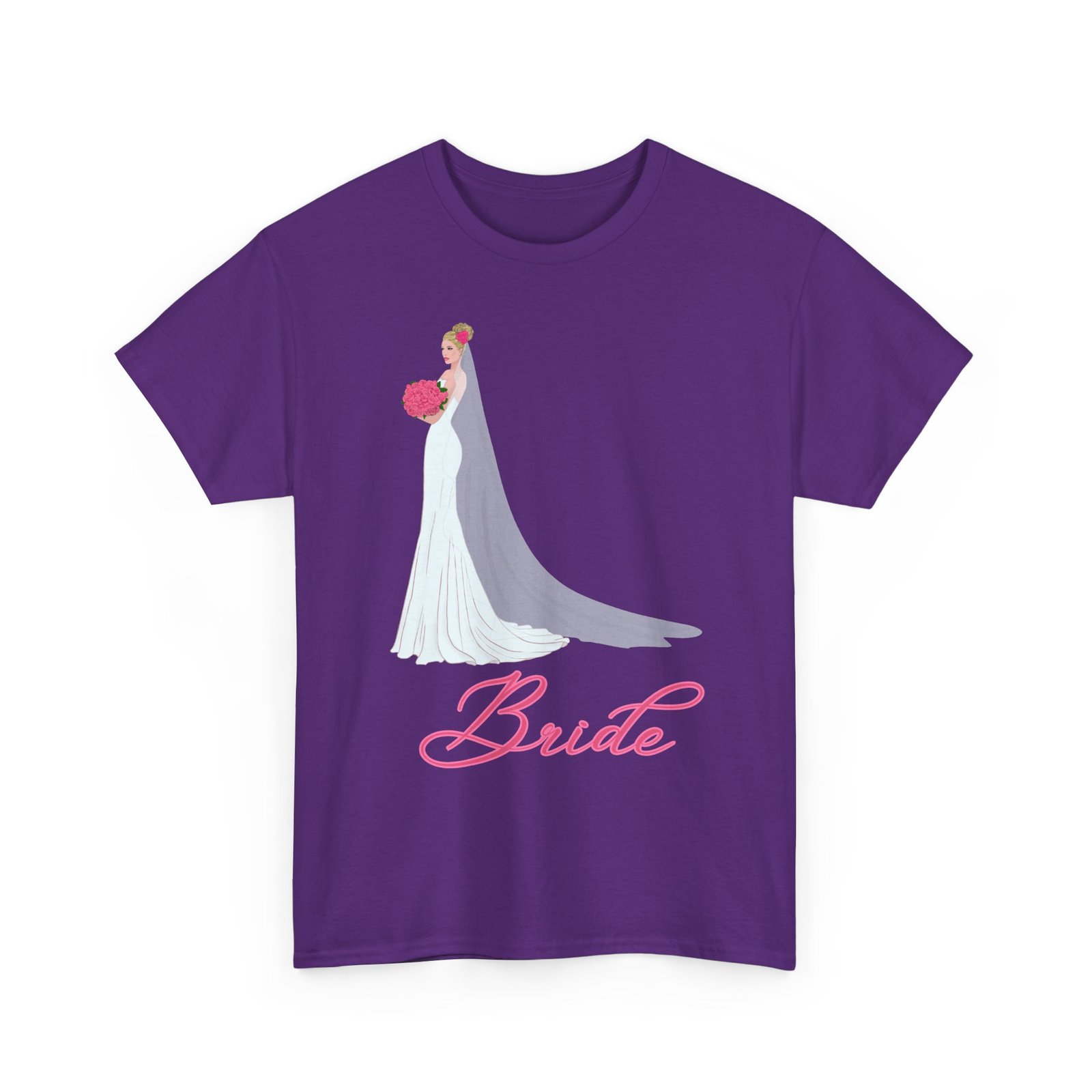 bride unisex heavy cotton tee, wedding gift, bridal party shirt, engagement party top, bride t shirt, bridal shower attire