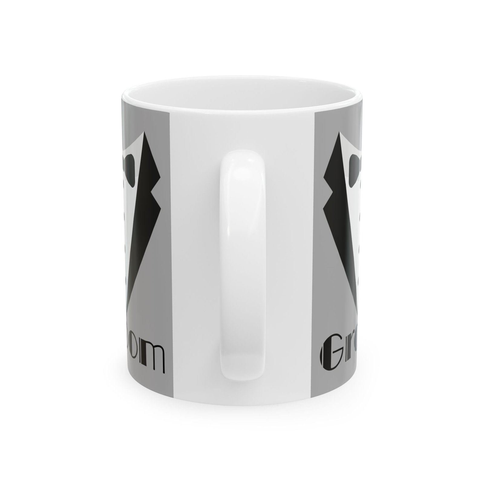 groom tuxedo mug 11 oz | wedding gift, groomsmen proposal, bridal shower, anniversary, engagement celebration