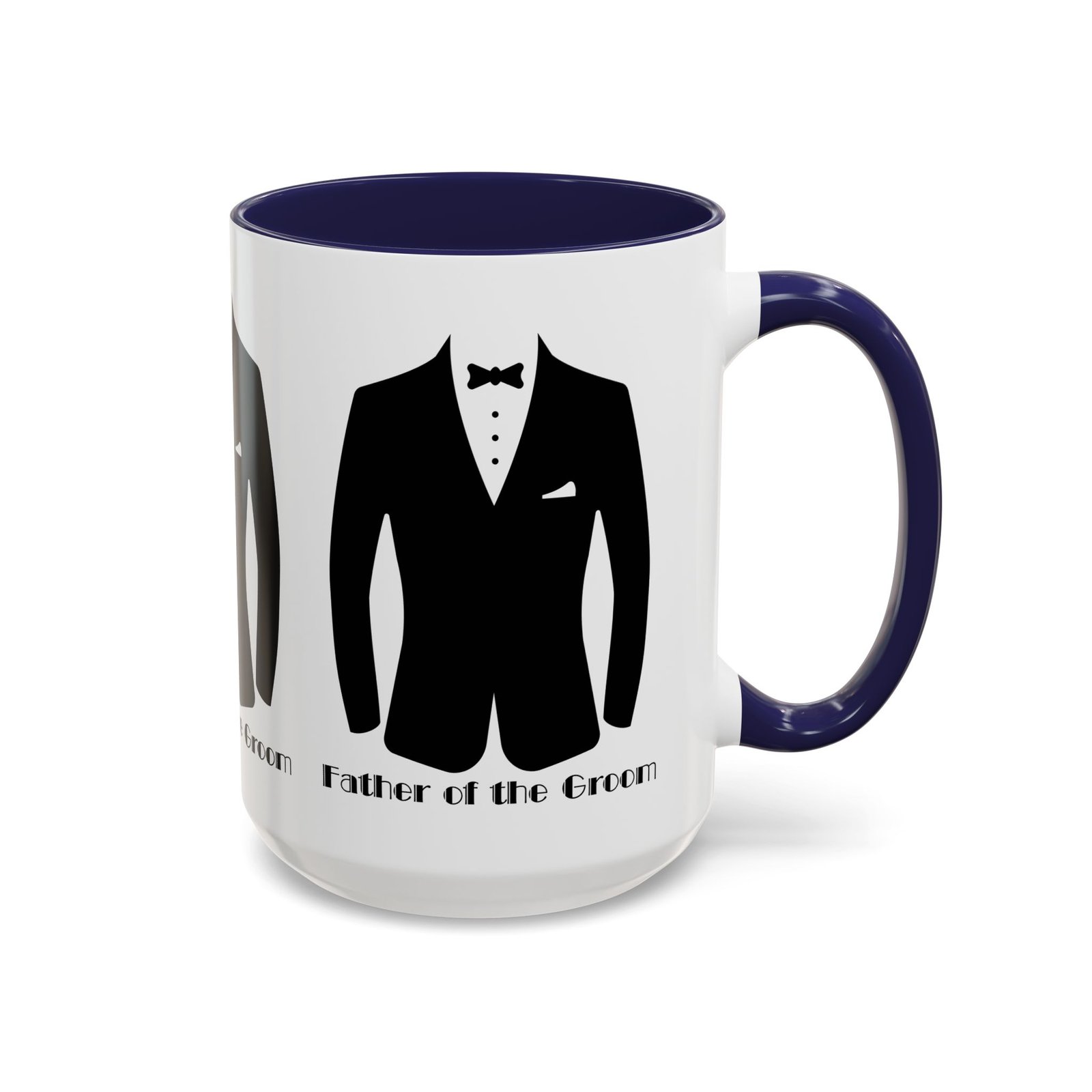 father of the groom accent coffee mug 11/15 oz perfect groomsmen gift, wedding keepsake, stylish drinkware, unique wedding favor