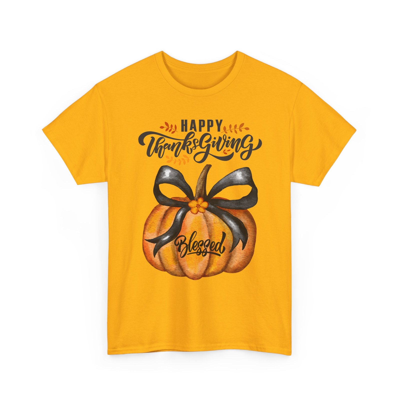 thanksgiving pumpkin tee happy thanksgiving, blessed shirt, fall apparel, unisex cotton tee, holiday gift