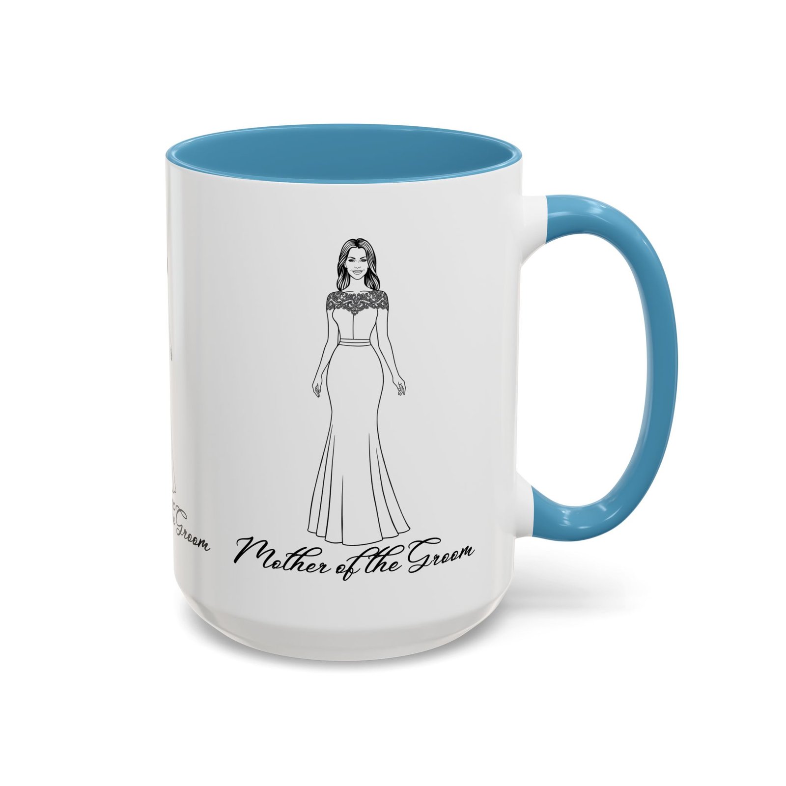 mother of the groom mug accent coffee mug (11, 15oz)