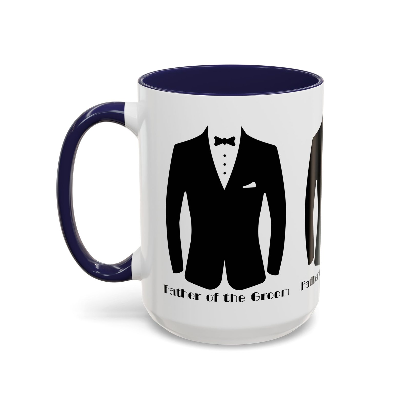 father of the groom accent coffee mug 11/15 oz perfect groomsmen gift, wedding keepsake, stylish drinkware, unique wedding favor